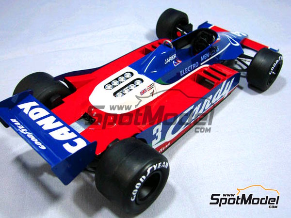 Tyrrell 010 Tyrrell Racing Team sponsored by Candy - Formula 1 World  Championship 1980. Car scale model kit in 1/20 scale manufactured by  Studio27 (re