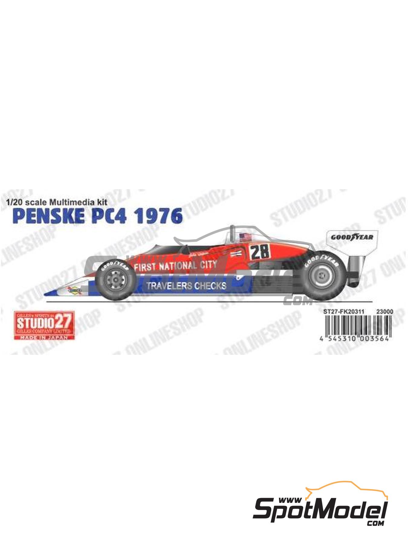 Studio27 FK20311: Car scale model kit 1/20 scale - Penske Ford PC4