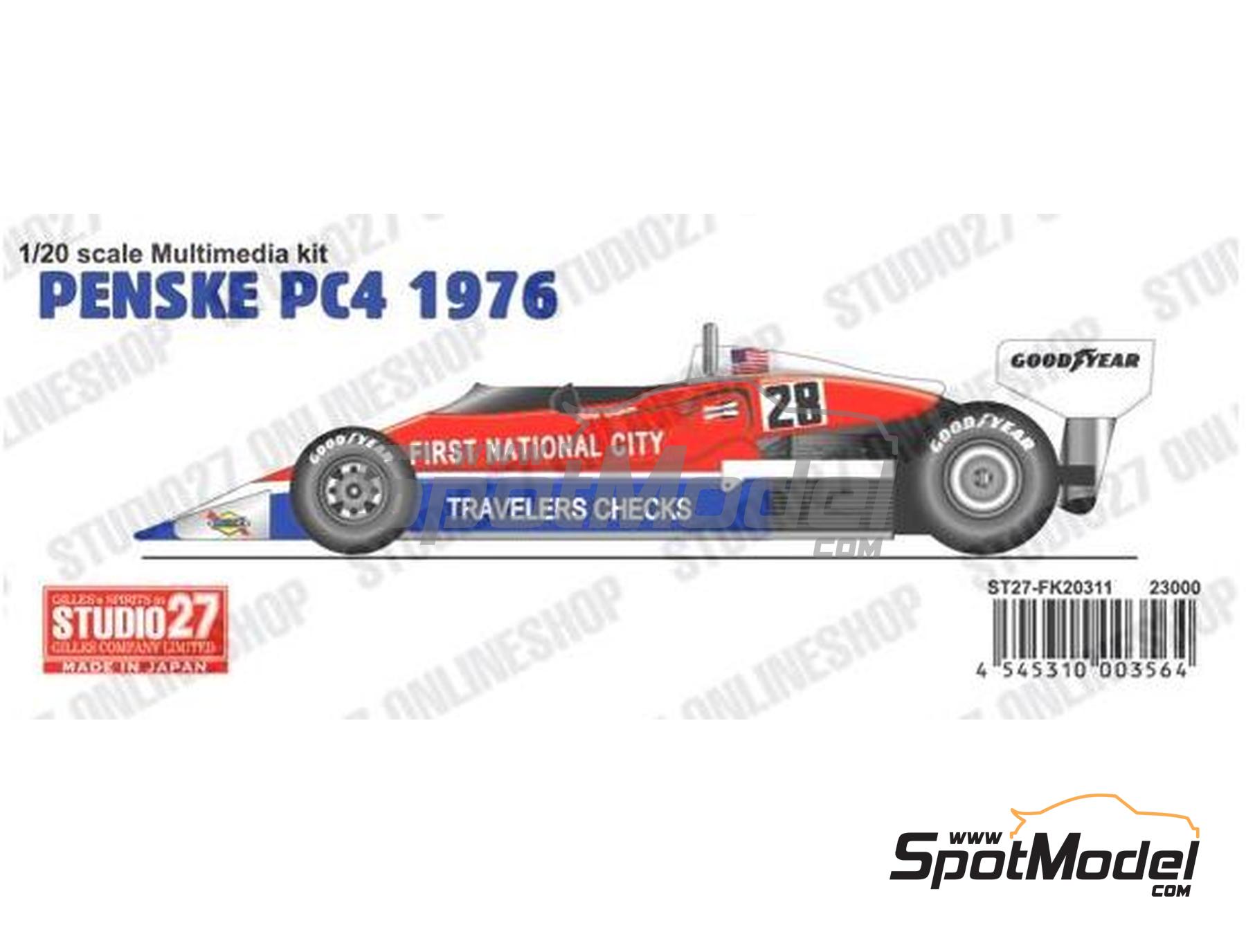 Studio27 FK20311: Car scale model kit 1/20 scale - Penske Ford PC4