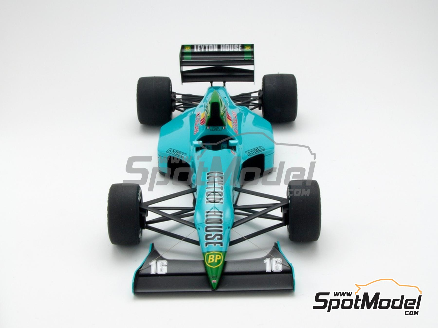Image 3: March-Judd CG891 patrocinado por Leyton House, Carglass - Gran Premio de Formula 1 de M&oacute;naco 1989 | Maqueta de coche en escala&nbsp;1/20 fabricado por Studio27 (ref.&nbsp;ST27-FK20329, tambien 4545310013679 y FK20329)
