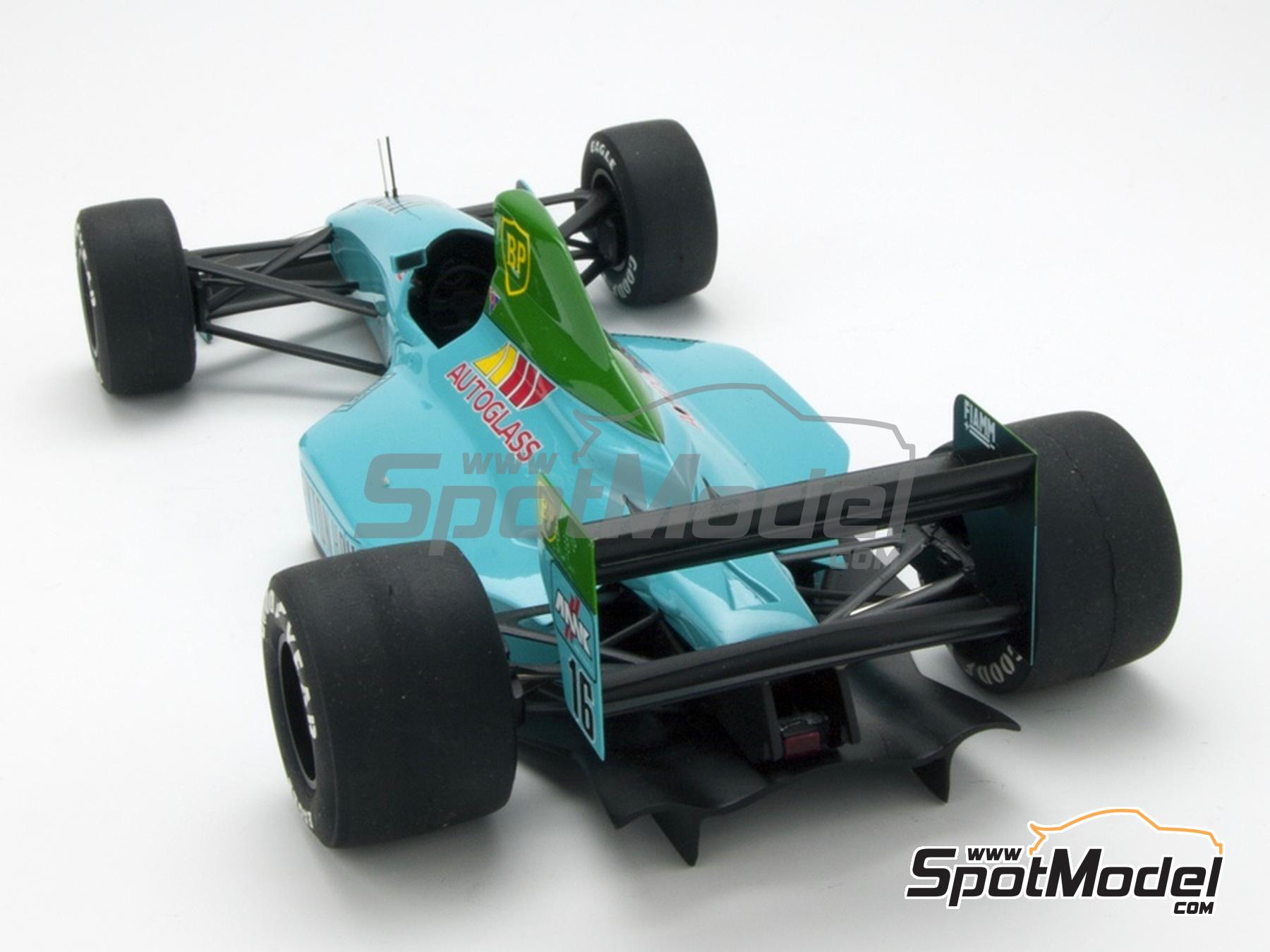 Image 9: March-Judd CG891 patrocinado por Leyton House, Carglass - Gran Premio de Formula 1 de M&oacute;naco 1989 | Maqueta de coche en escala&nbsp;1/20 fabricado por Studio27 (ref.&nbsp;ST27-FK20329, tambien 4545310013679 y FK20329)