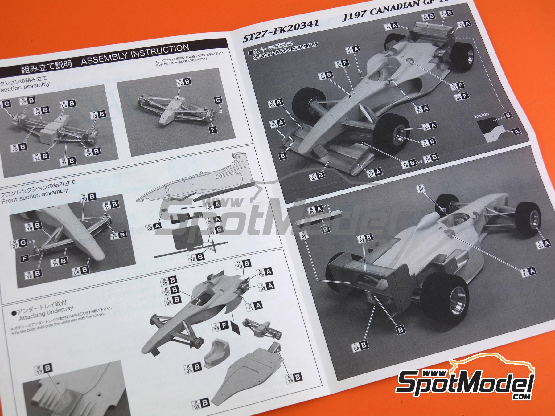 Studio27 FK20341: Car scale model kit 1/20 scale - Jordan Peugeot