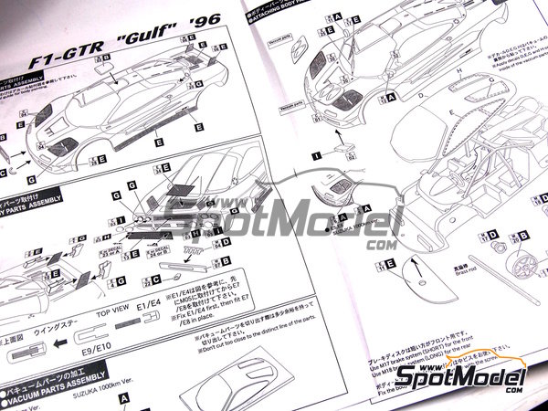 Studio27 FK2472: Car scale model kit 1/24 scale - McLaren F1