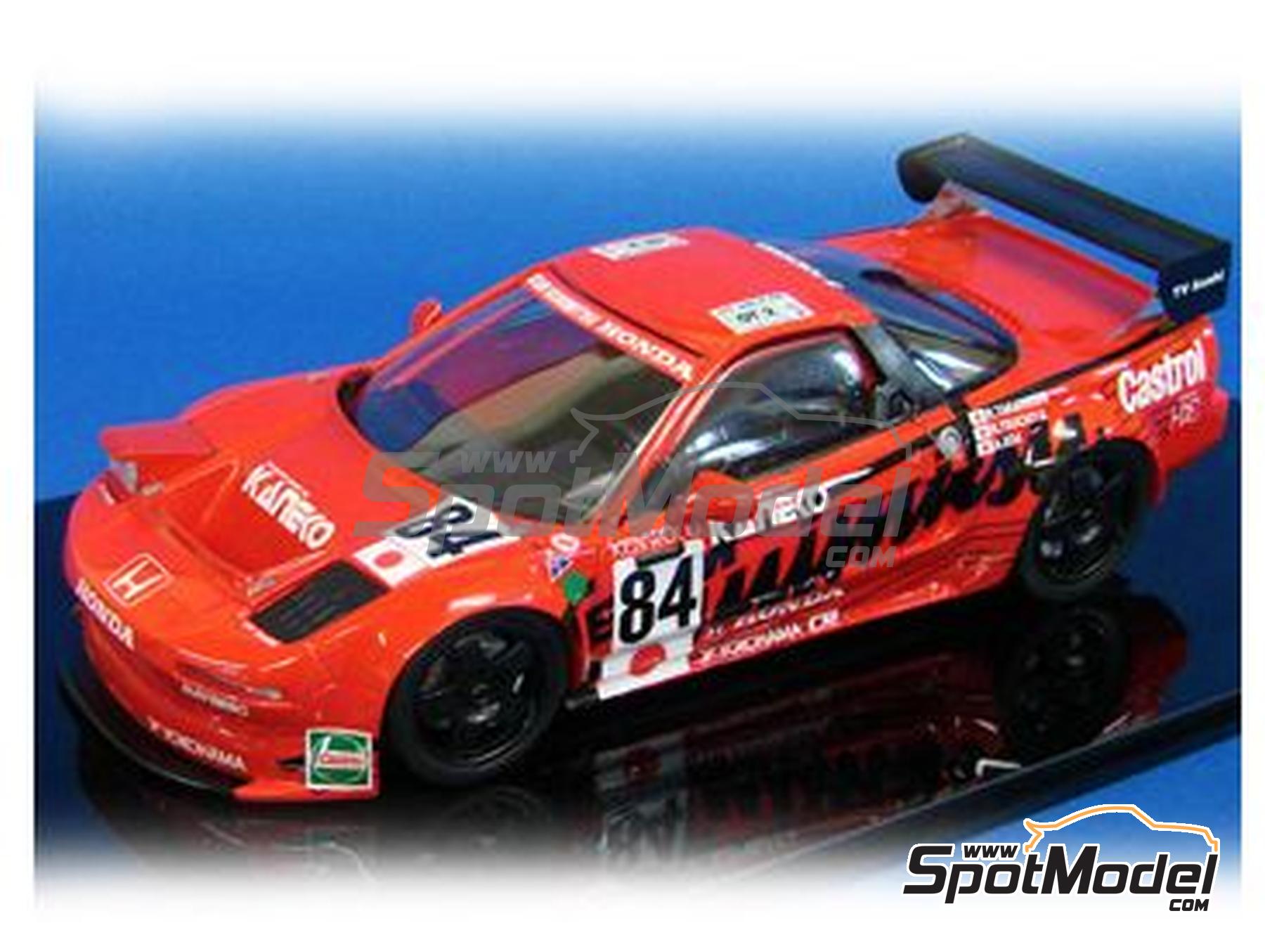 Honda NSX GT2 Kunimitsu Team sponsored by Kaneko - 24 Hours Le Mans 1995.  Car scale model kit in 1/24 scale manufactured by Studio27 (ref. ST27-FK2482