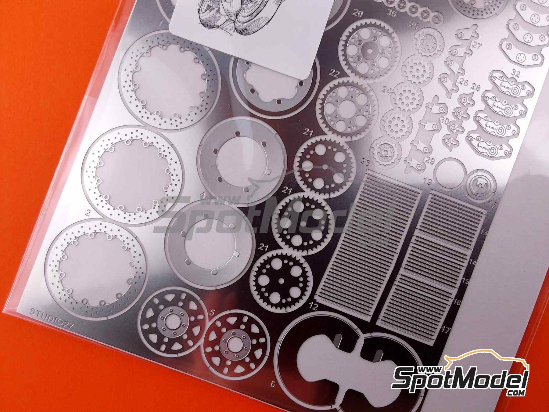 Studio27 FP1213: Detail up set 1/12 scale - Yamaha YZR500 0W98