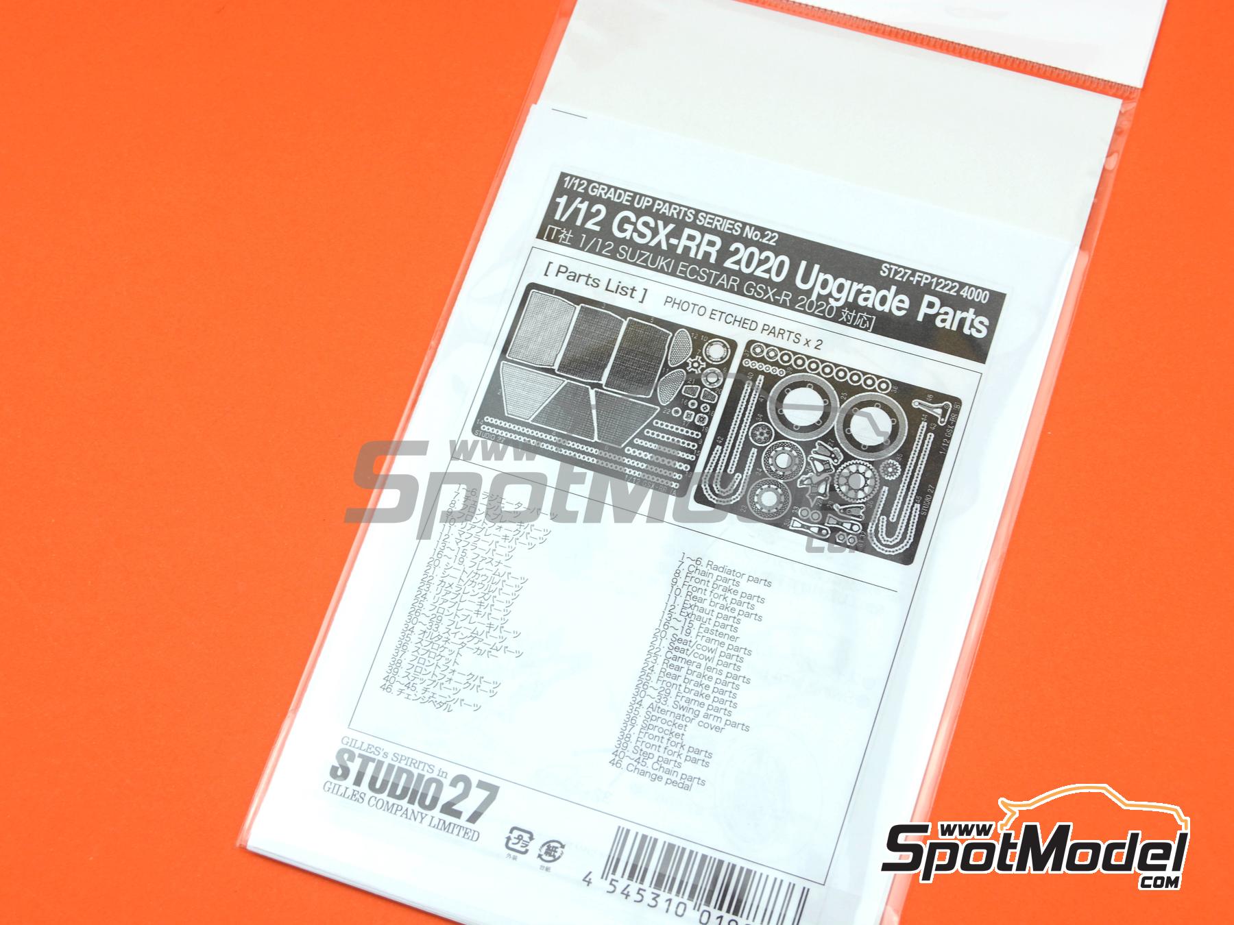 Image 6: Suzuki GSX-RR | Set de mejora y detallado en escala&nbsp;1/12 fabricado por Studio27 (ref.&nbsp;ST27-FP1222, tambien 4545310019886 y FP1222)