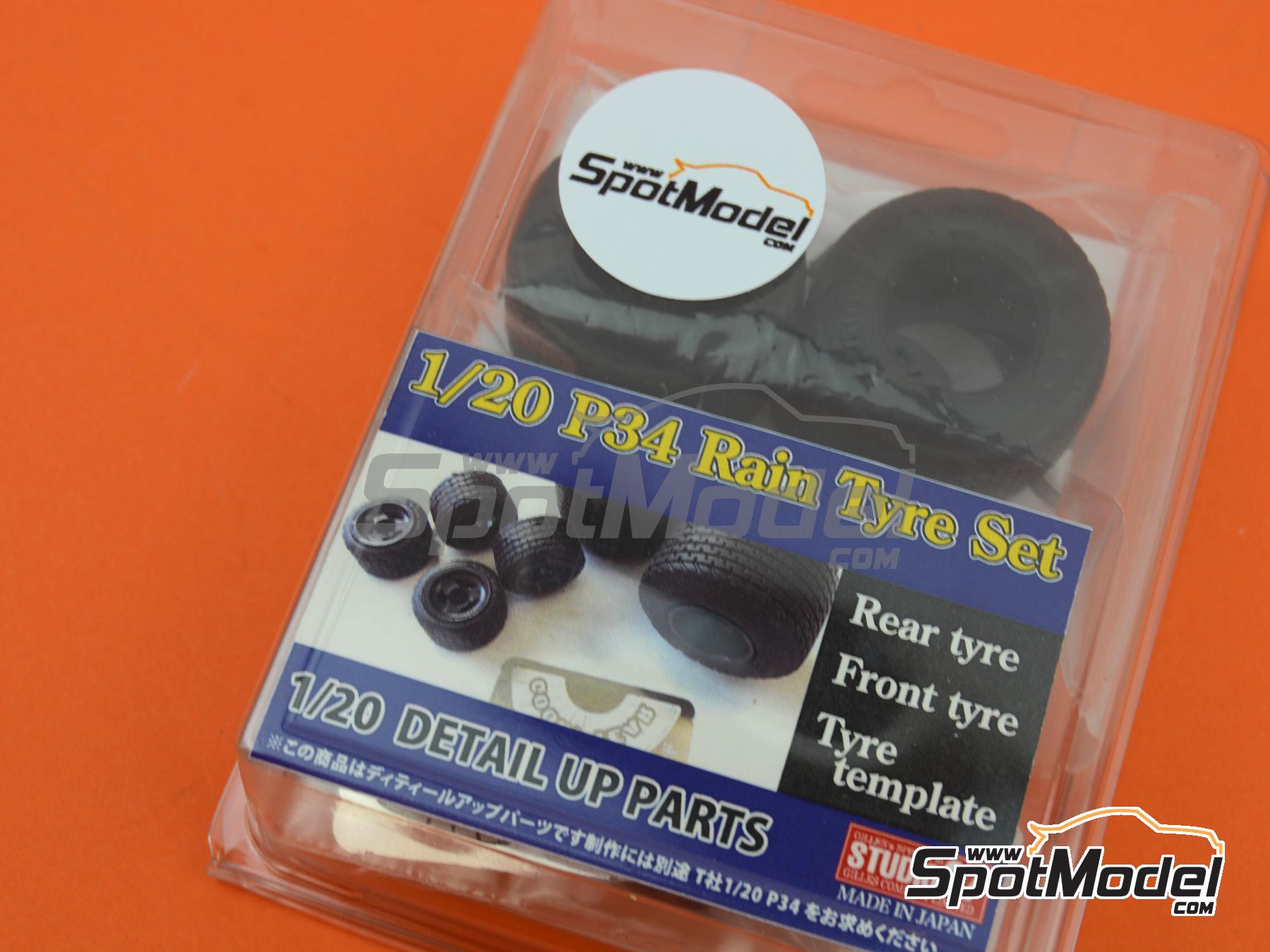 Image 3: Tyrrell Ford P34 -  1976 | Tyre set in 1/20 scale manufactured by Studio27 (ref.&nbsp;ST27-FP20154, also 4545310015727 and FP20154)