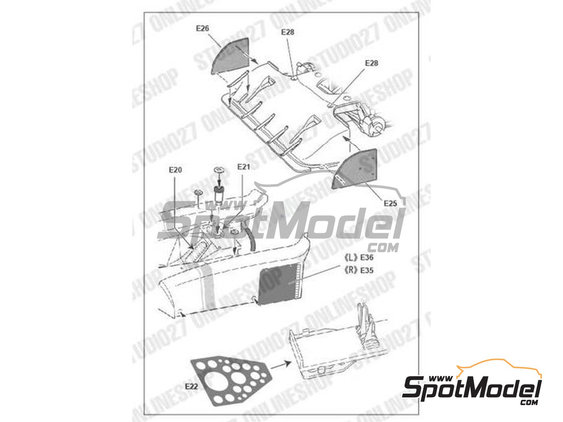 Image 5: Tyrrell Ford P34 sponsored by ELF - Japanese Formula 1 Grand Prix 1976 | Detail up set in 1/20 scale manufactured by Studio27 (ref.&nbsp;ST27-FP20158, also 4545310019978 and FP20158)