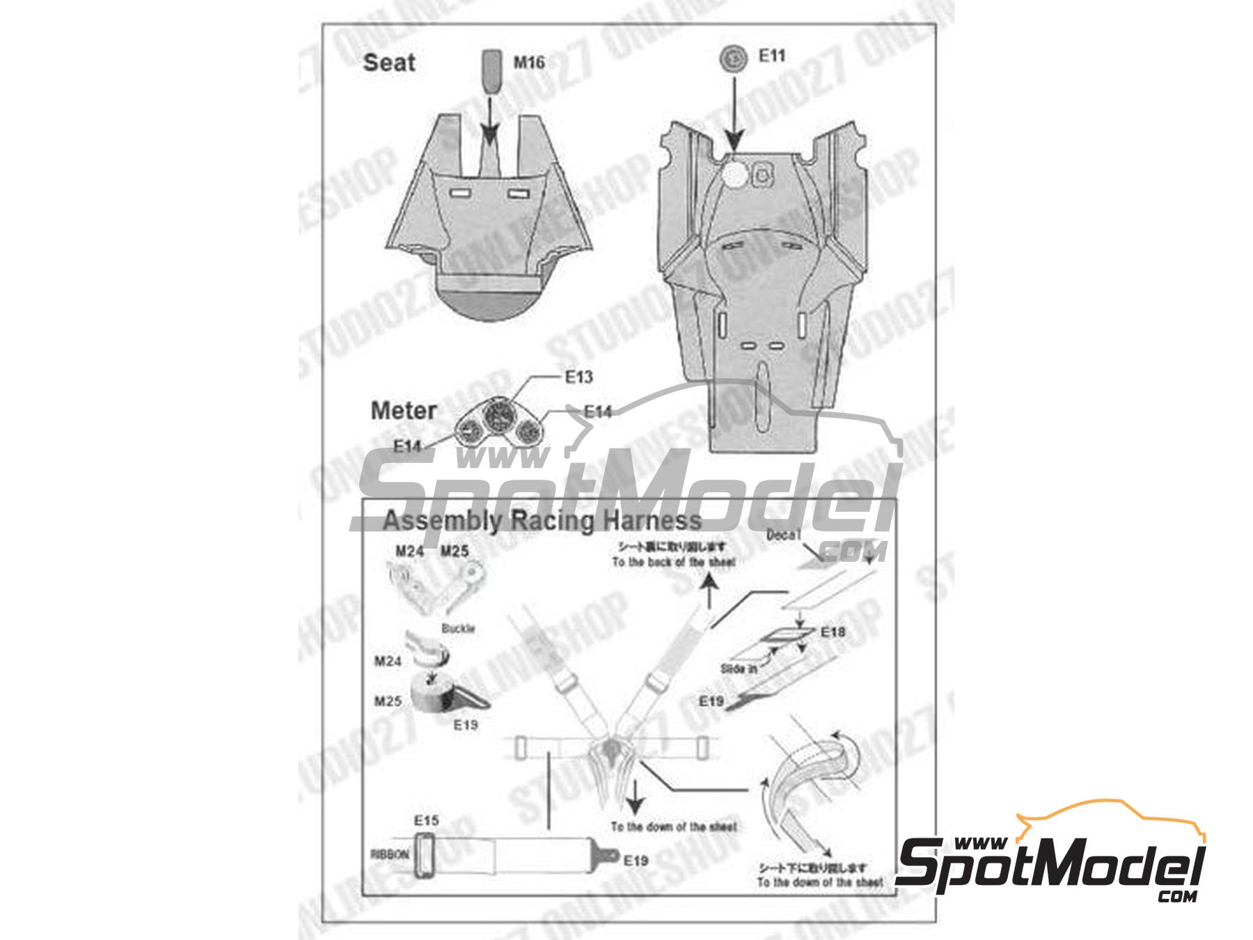 Image 6: Tyrrell Ford P34 sponsored by ELF - Japanese Formula 1 Grand Prix 1976 | Detail up set in 1/20 scale manufactured by Studio27 (ref.&nbsp;ST27-FP20158, also 4545310019978 and FP20158)