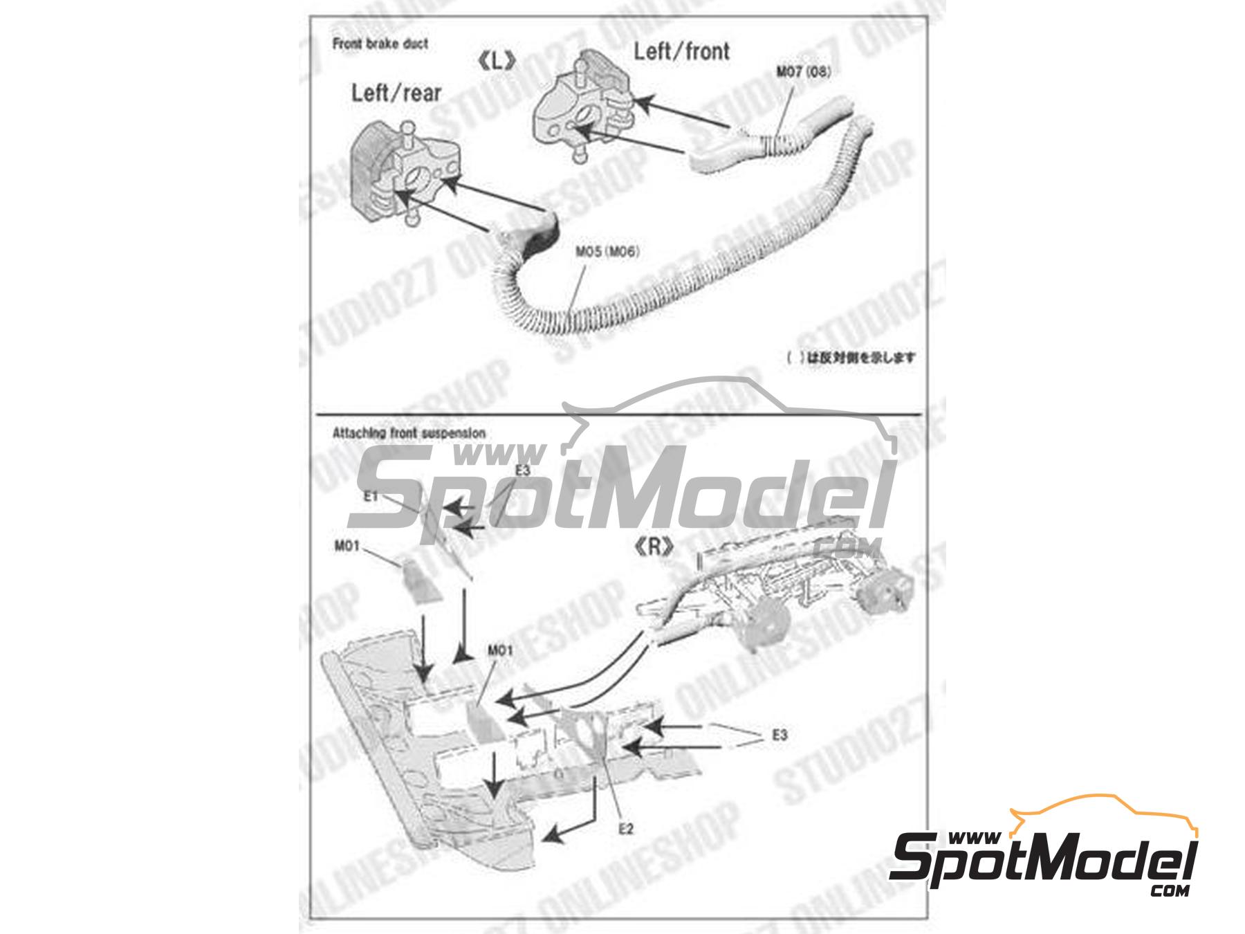 Image 4: Tyrrell Ford P34 sponsored by ELF - Japanese Formula 1 Grand Prix 1976 | Detail up set in 1/20 scale manufactured by Studio27 (ref.&nbsp;ST27-FP20159, also 4545310019985 and FP20159)