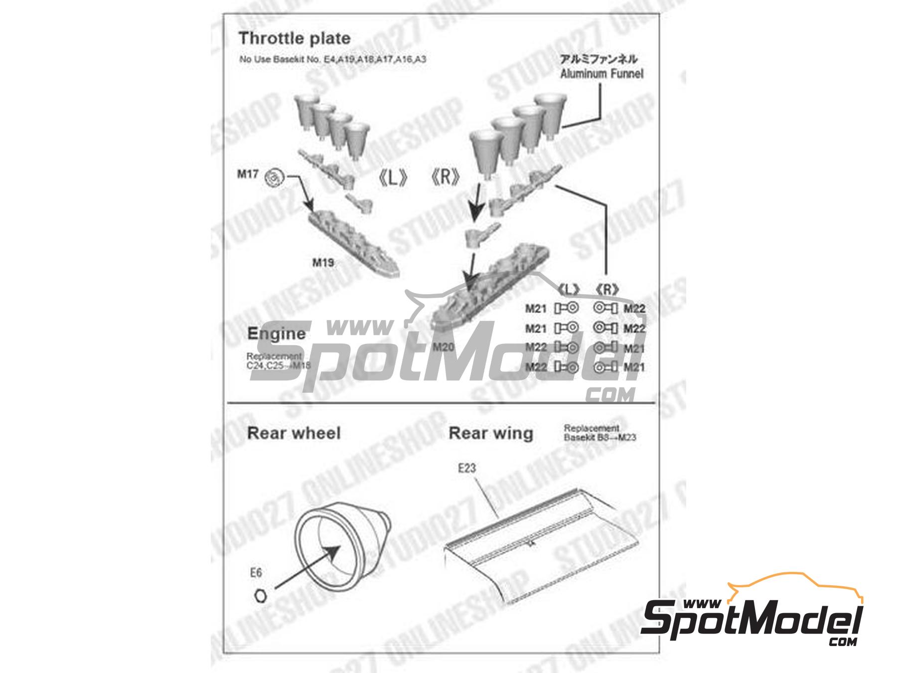Image 6: Tyrrell Ford P34 sponsored by ELF - Japanese Formula 1 Grand Prix 1976 | Detail up set in 1/20 scale manufactured by Studio27 (ref.&nbsp;ST27-FP20159, also 4545310019985 and FP20159)