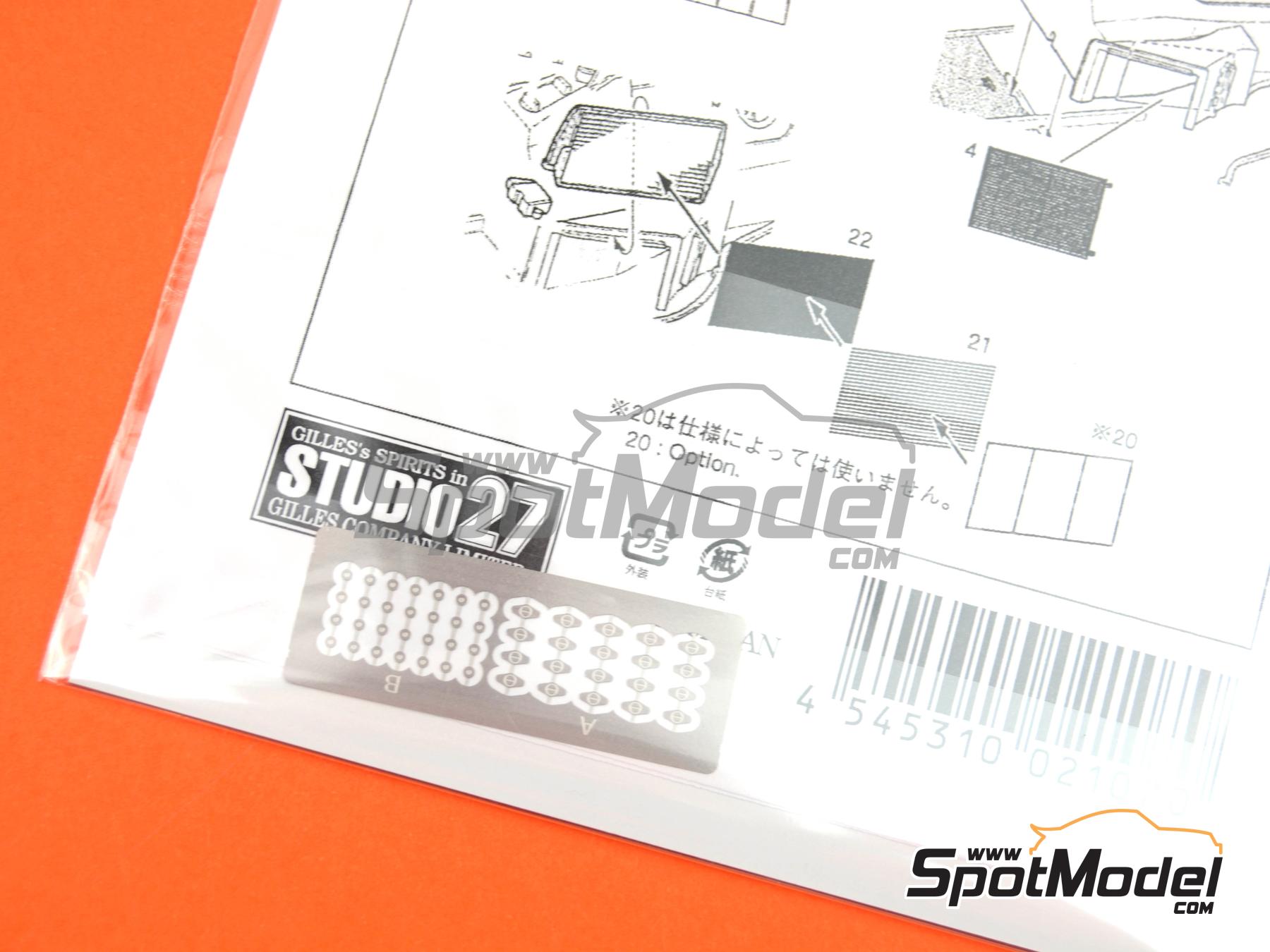 Image 5: McLaren Honda MP4/5B Equipo McLaren Racing Limited | Set de mejora y detallado en escala&nbsp;1/20 fabricado por Studio27 (ref.&nbsp;ST27-FP20166, tambien 4545310021070 y FP20166)
