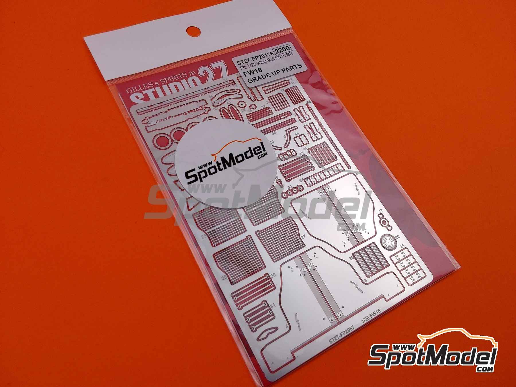 Image 1: Williams Renault FW16 - Campeonato del Mundo FIA de Formula 1 1994 | Set de mejora y detallado en escala&nbsp;1/20 fabricado por Studio27 (ref.&nbsp;ST27-FP20176, tambien 4545310021513 y FP20176)