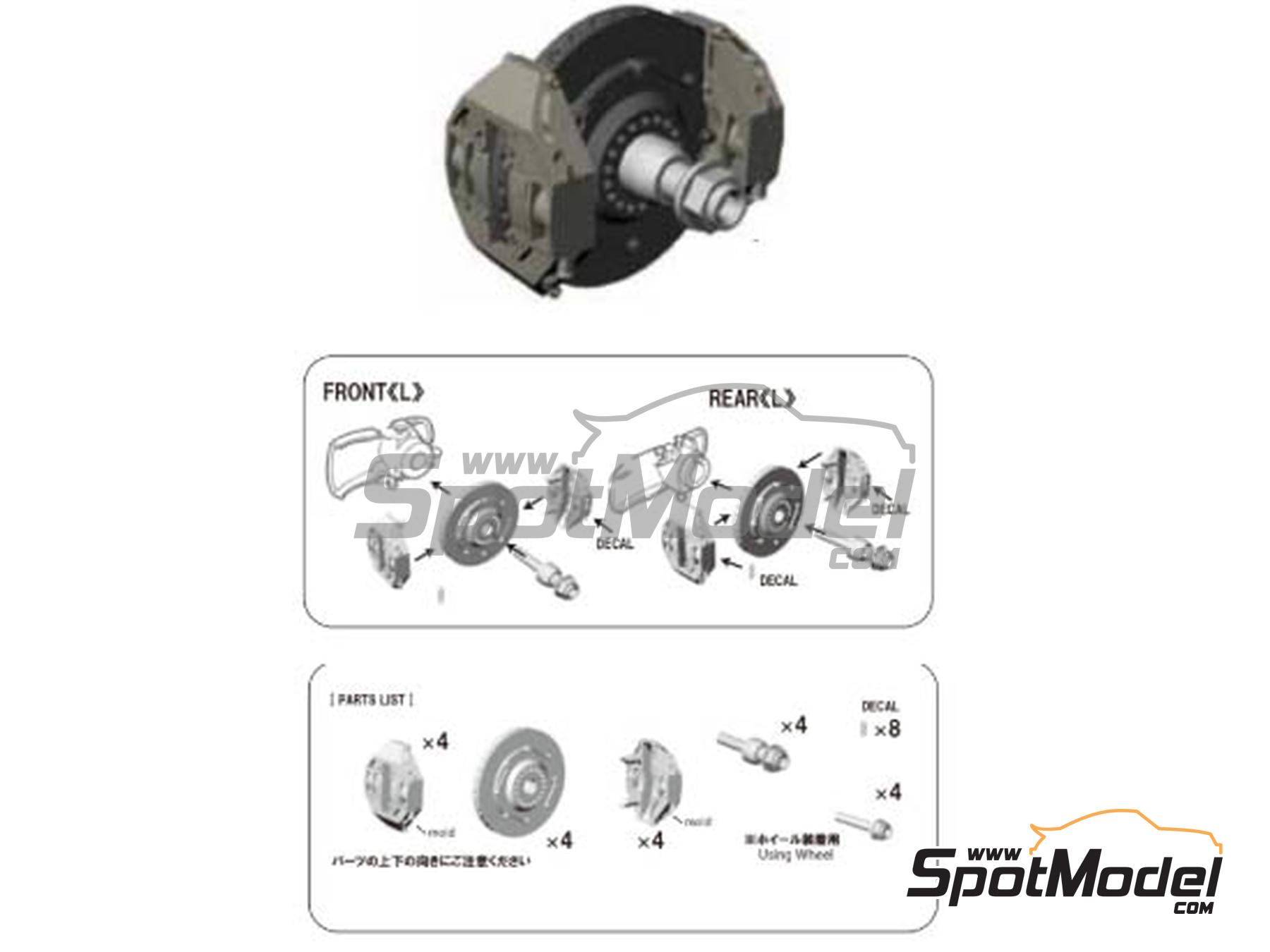 Image 1: McLaren Honda MP4/4 | Brakes in 1/20 scale manufactured by Studio27 (ref.&nbsp;ST27-FP20184, also 4545310021988 and FP20184)