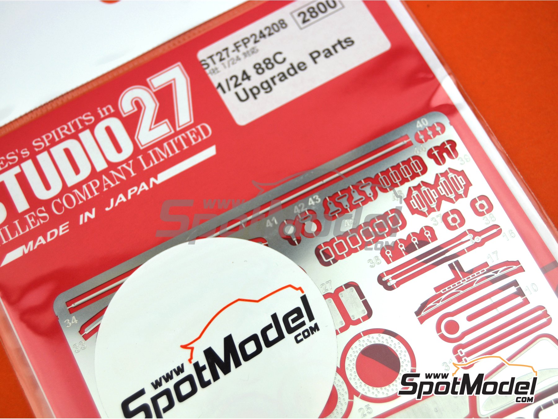 Image 3: Toyota 88C | Detail up set in 1/24 scale manufactured by Studio27 (ref.&nbsp;ST27-FP24208, also 4545310016809 and FP24208)