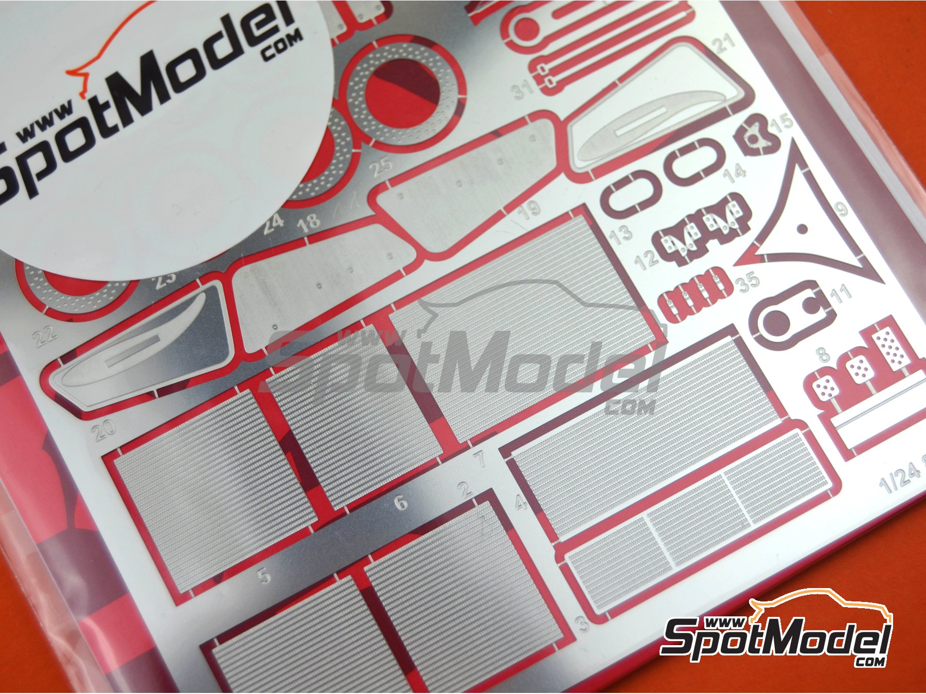 Image 4: Toyota 88C | Detail up set in 1/24 scale manufactured by Studio27 (ref.&nbsp;ST27-FP24208, also 4545310016809 and FP24208)