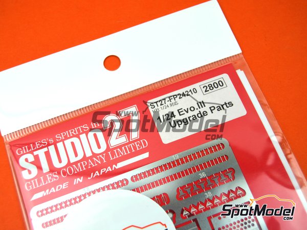 Image 2: Mitsubishi Lancer Evo III | Detail up set in 1/24 scale manufactured by Studio27 (ref.&nbsp;ST27-FP24210, also 4545310018209 and FP24210)