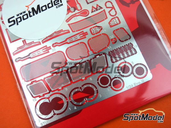 Image 4: Mitsubishi Lancer Evo III | Detail up set in 1/24 scale manufactured by Studio27 (ref.&nbsp;ST27-FP24210, also 4545310018209 and FP24210)