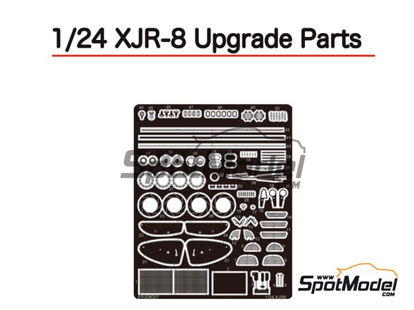 Image 1: Jaguar XJR-8 | Set de mejora y detallado en escala&nbsp;1/24 fabricado por Studio27 (ref.&nbsp;ST27-FP24211, tambien 4545310018254 y FP24211)