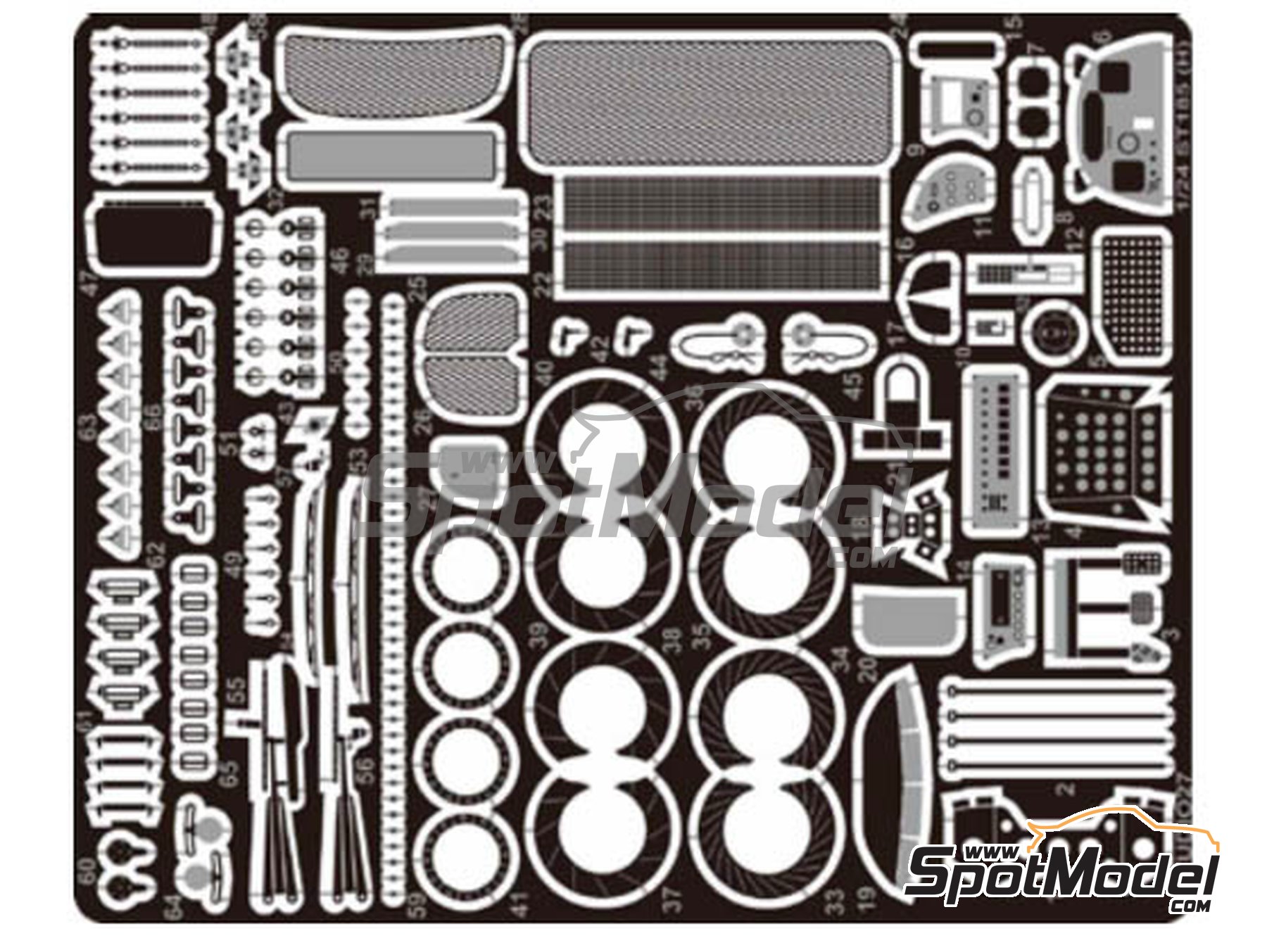 Image 1: Toyota Celica Turbo 4WD ST185 | Detail up set in 1/24 scale manufactured by Studio27 (ref.&nbsp;ST27-FP24217, also 4545310018902 and FP24217)