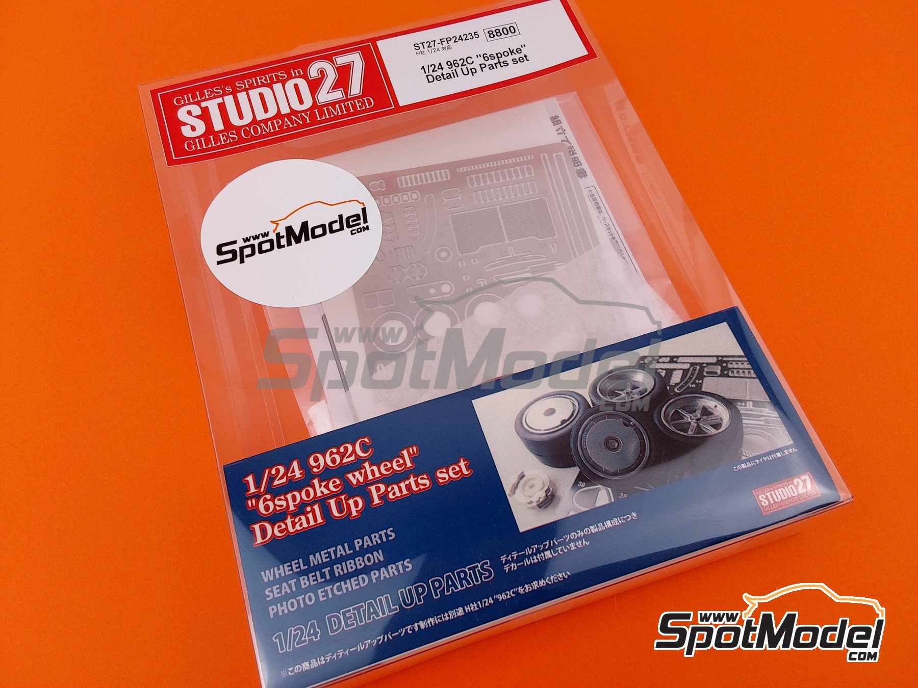 Image 1: Llantas de 6 radios para Porsche 962C | Llantas en escala&nbsp;1/24 fabricado por Studio27 (ref.&nbsp;ST27-FP24235, tambien 4545310020875 y FP24235)