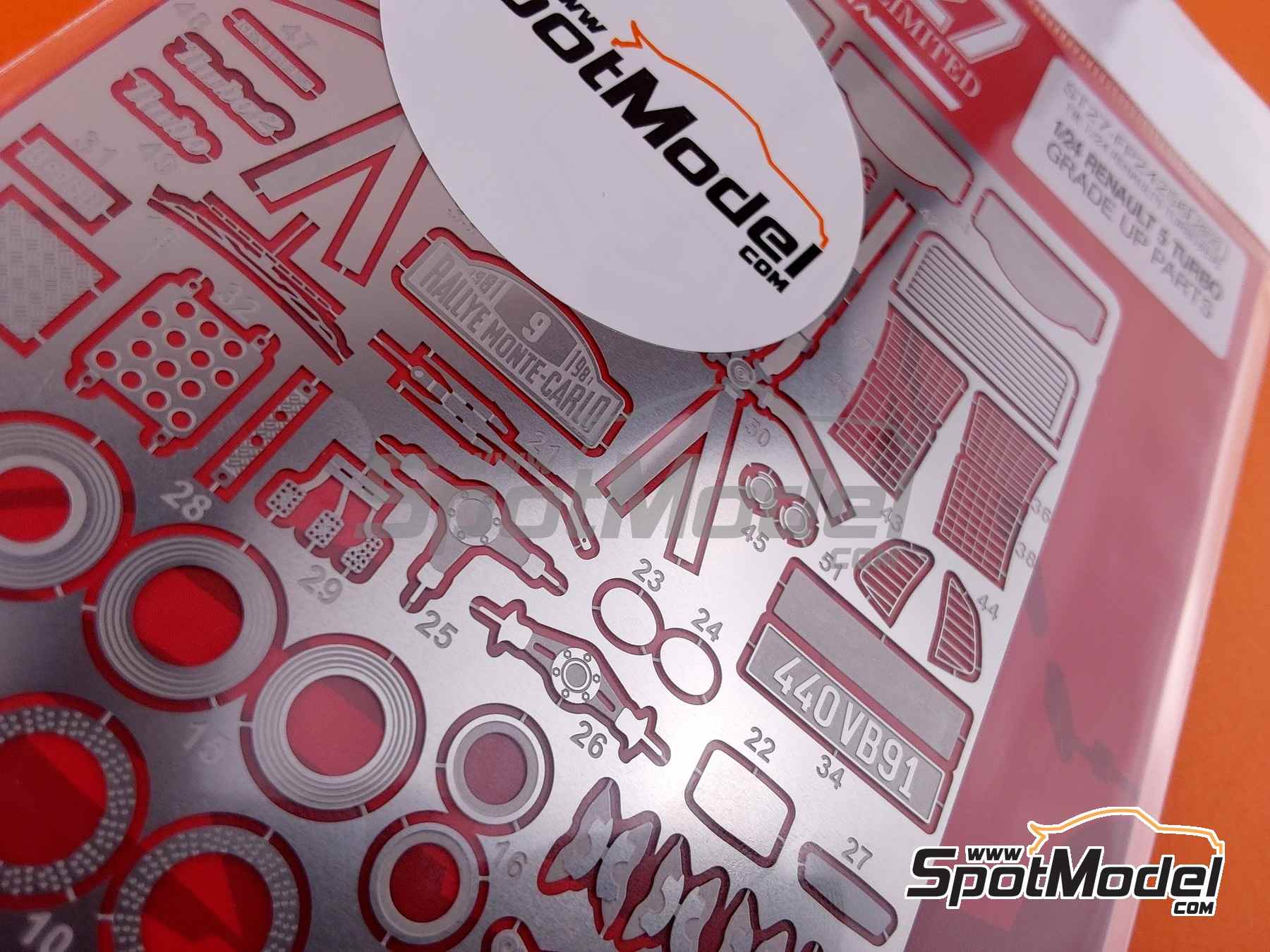 Image 3: Renault 5 Turbo | Detail up set in 1/24 scale manufactured by Studio27 (ref.&nbsp;ST27-FP24256, also 4545310021698 and FP24256)