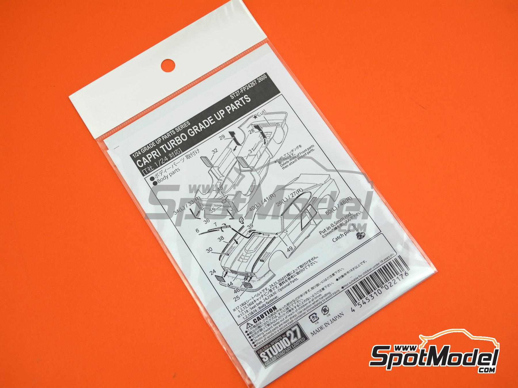 Image 5: Ford Capri Turbo Grupo 5 | Set de mejora y detallado en escala&nbsp;1/24 fabricado por Studio27 (ref.&nbsp;ST27-FP24267, tambien 4545310022176 y FP24267)