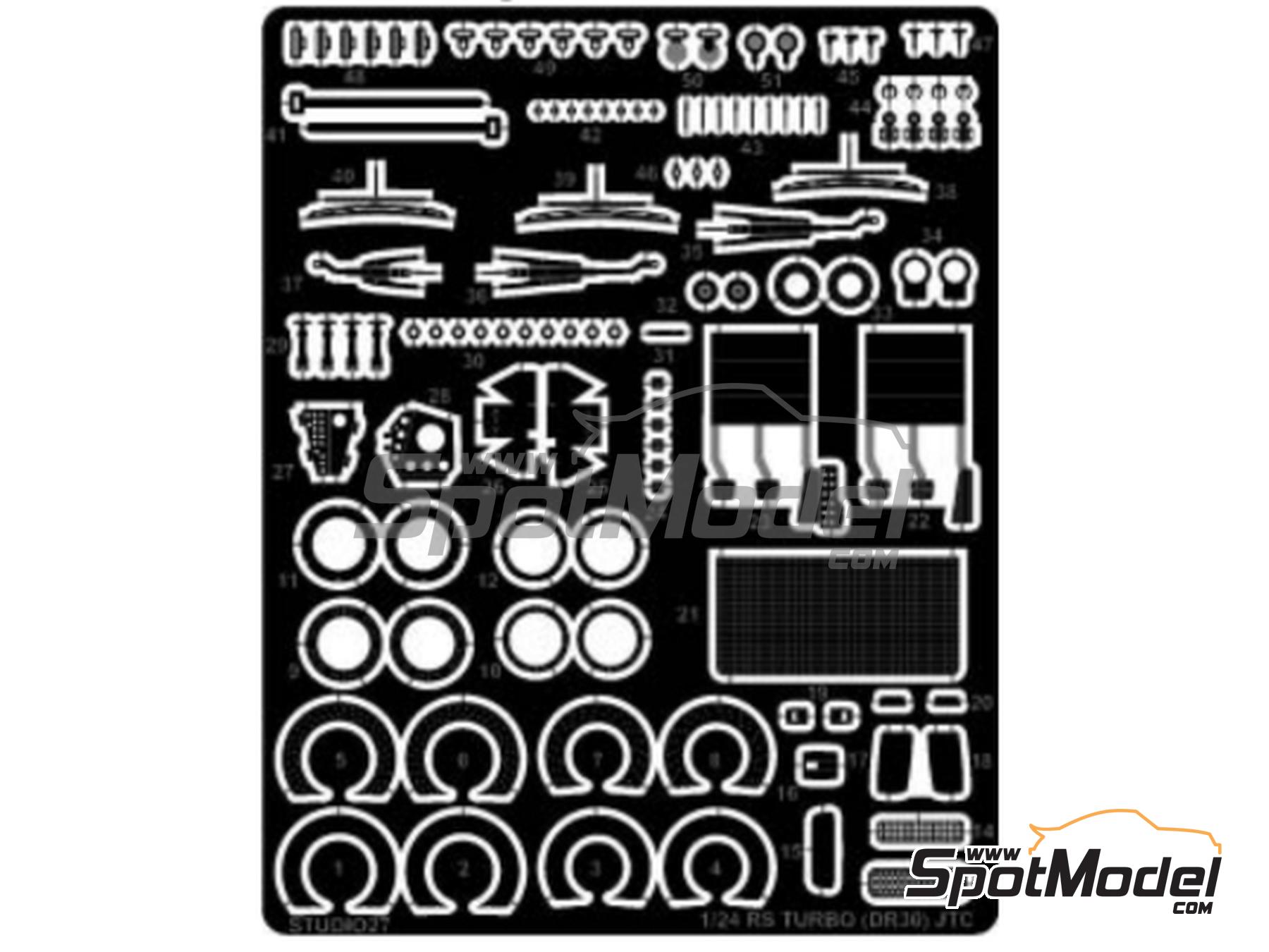 Image 1: Nissan Skyline RS Turbo (DR30) | Detail up set in 1/24 scale manufactured by Studio27 (ref.&nbsp;ST27-FP24272, also 4545310022336 and FP24272)