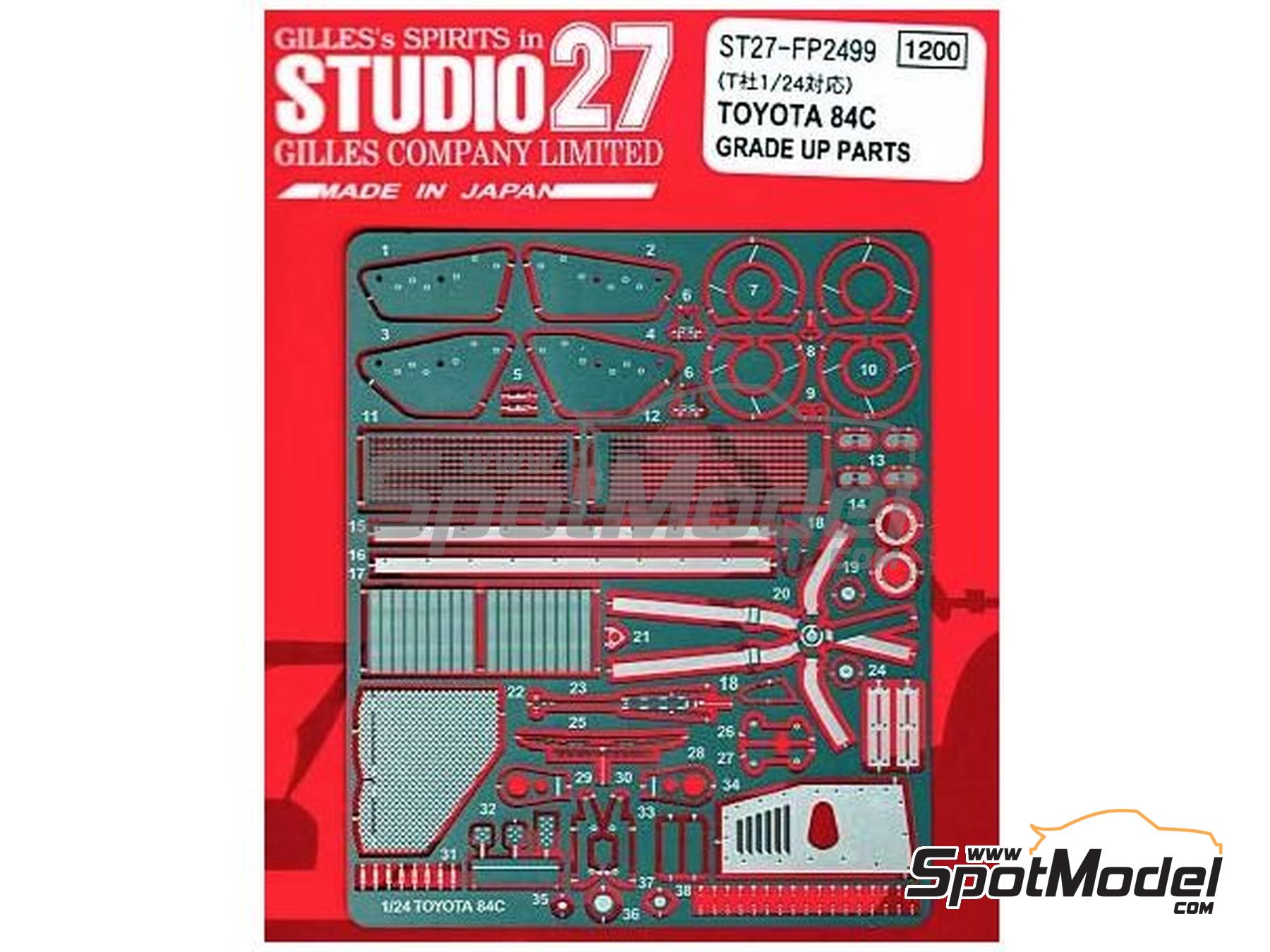Image 1: Toyota 84C | Set de mejora y detallado en escala&nbsp;1/24 fabricado por Studio27 (ref.&nbsp;ST27-FP2499, tambien 4545310124993 y FP2499)