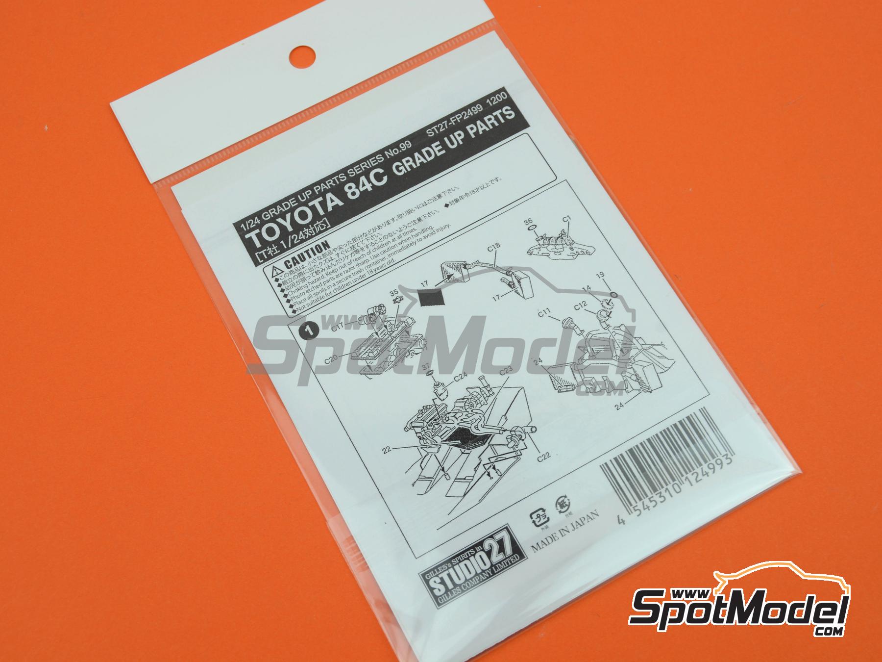 Image 5: Toyota 84C | Set de mejora y detallado en escala&nbsp;1/24 fabricado por Studio27 (ref.&nbsp;ST27-FP2499, tambien 4545310124993 y FP2499)