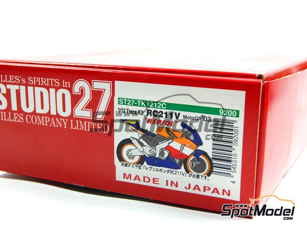 Studio27 TK1212C: Transkit 1/12 scale - Honda RC211V sponsored by 
