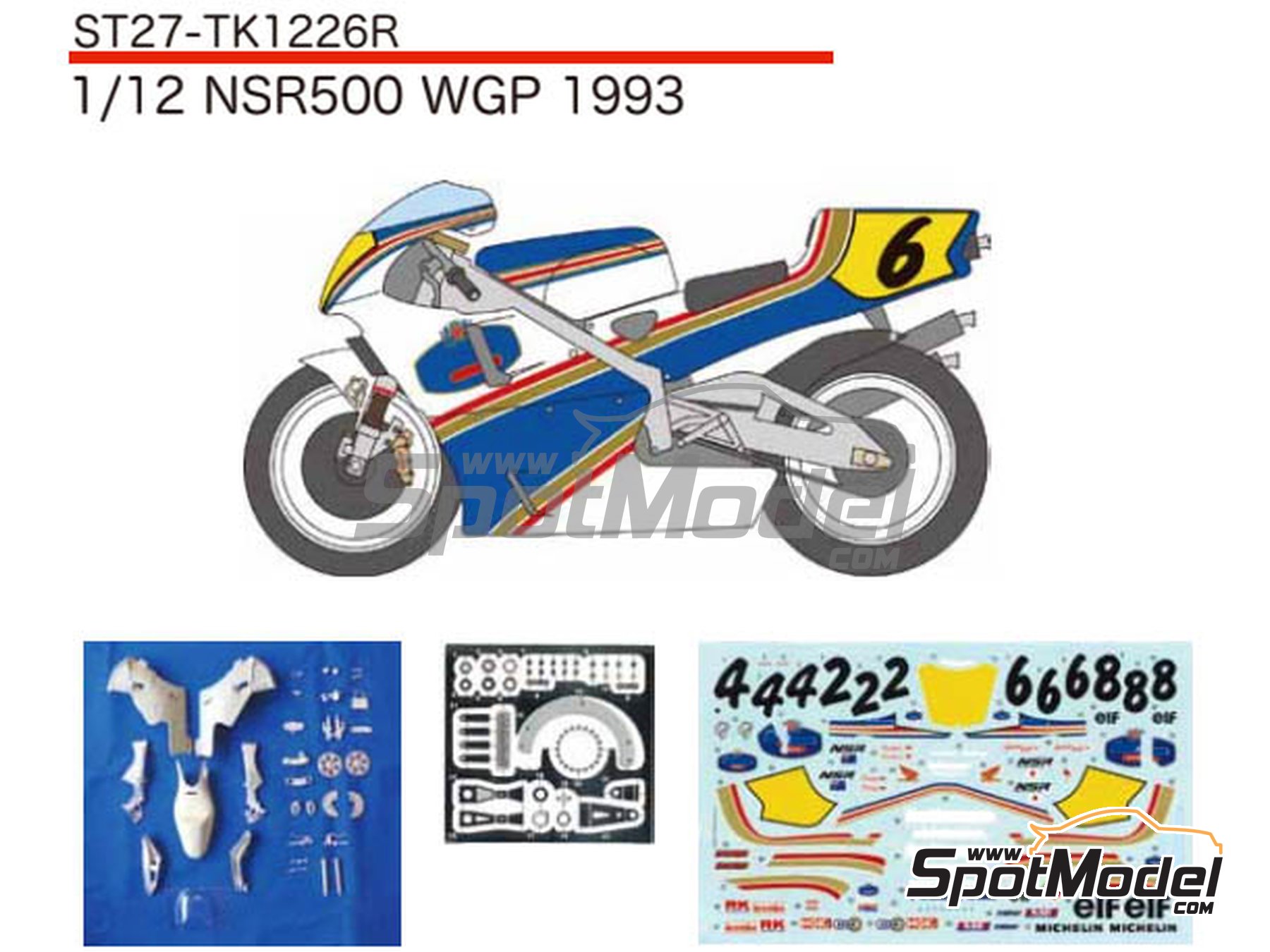 PE DETAIL for TAMIYA NSR500 NSR 500 MOTO GP '93-'02 1/12 METAL EXHAUST 