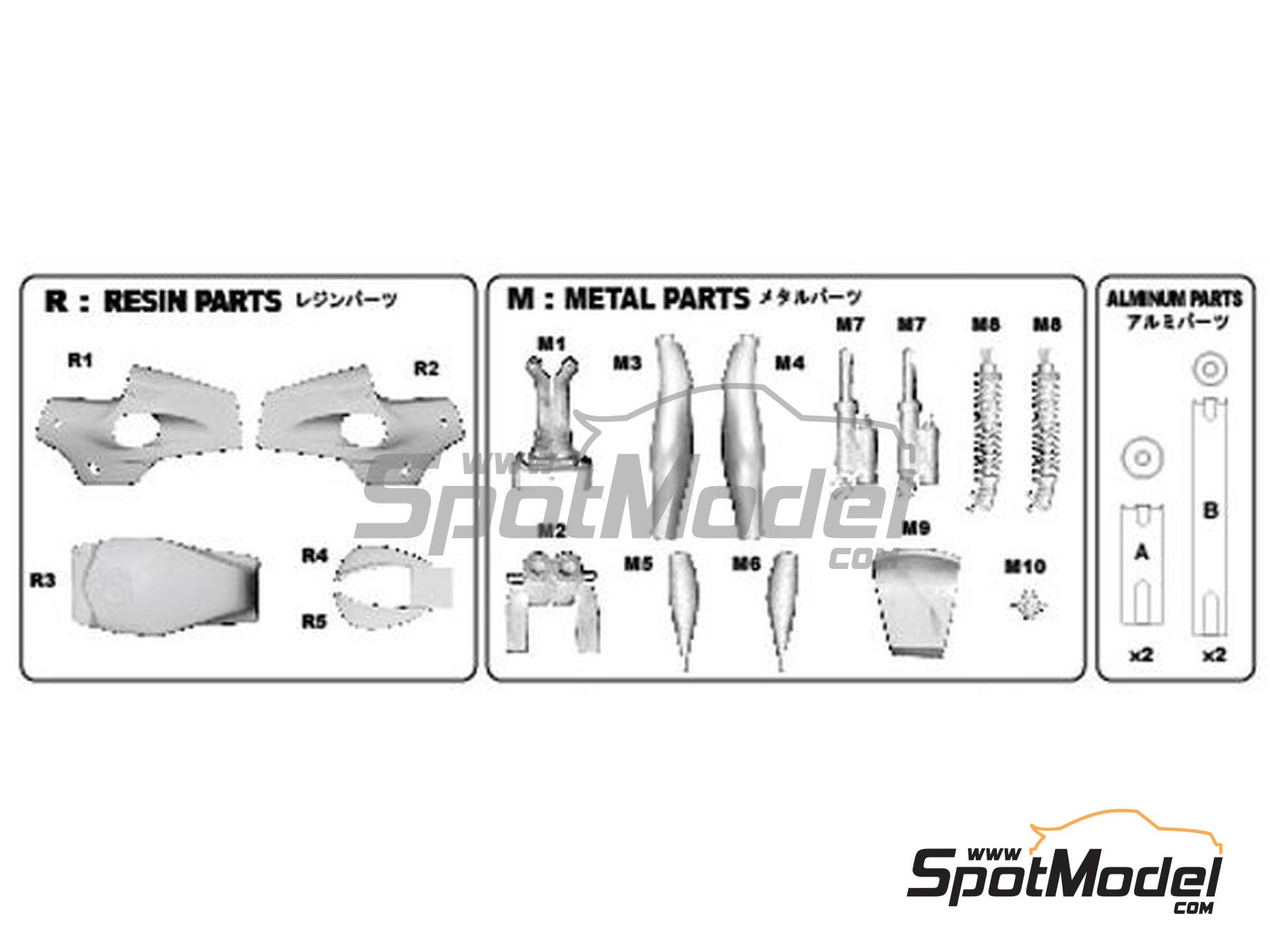 Image 2: Suzuki RGB500 sponsored by Nava Olio Fiat - Motorcycle World Championship 1979 | Transkit in 1/12 scale manufactured by Studio27 (ref.&nbsp;ST27-TK1254, also 4545310019855 and TK1254)