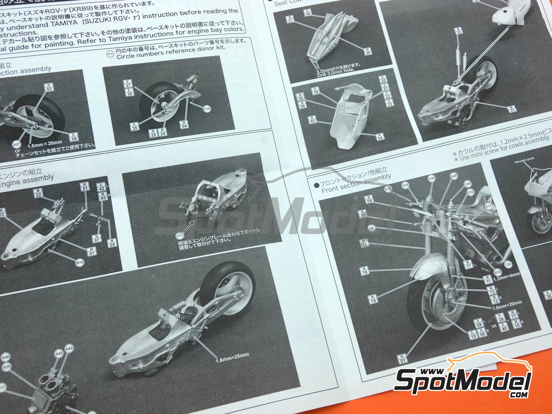 Studio27 TK1255: Transkit 1/12 scale - Suzuki RGV-Gamma XR