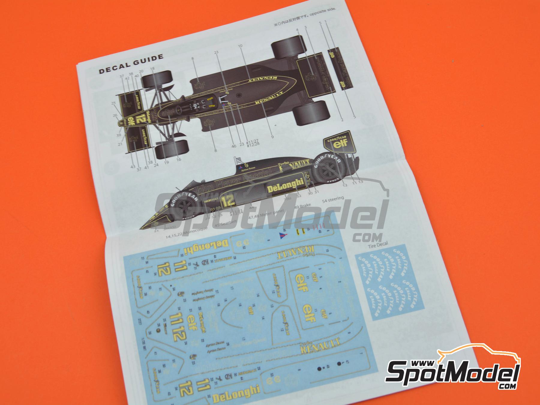 Image 8: Lotus Renault 98T patrocinado por John Player Special - Campeonato del Mundo de F1 1986 | Transkit en escala&nbsp;1/20 fabricado por Studio27 (ref.&nbsp;ST27-TK2036R, tambien 4545310019671 y TK2036R)
