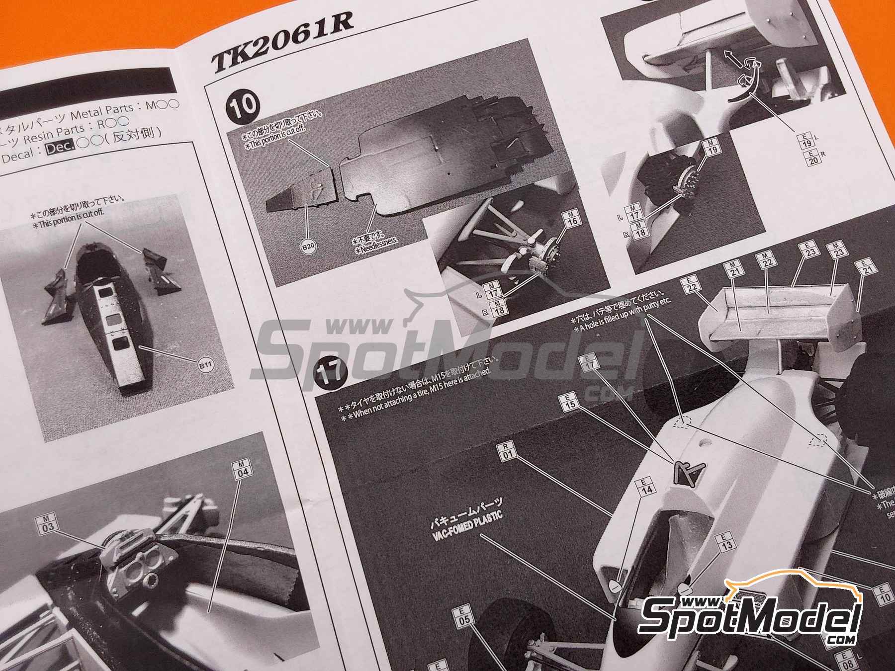 Image 10: Lotus Honda 98T Camel Lotus Honda Team - Formula 1 World Championship 1987 | Transkit in 1/20 scale manufactured by Studio27 (ref. ST27-TK2061R, also 4545310019688 and TK2061R)