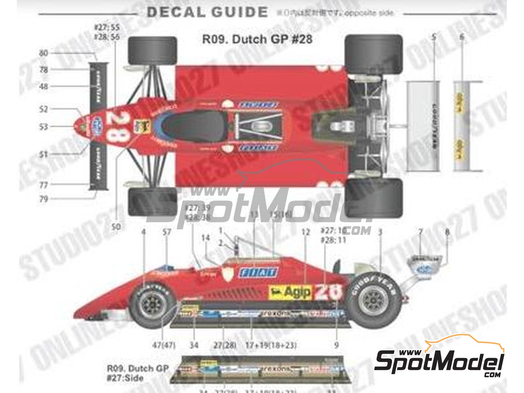 Yahoo!オークション - 1/20 Ferrari 126C4 ベルギーGP （MFH製