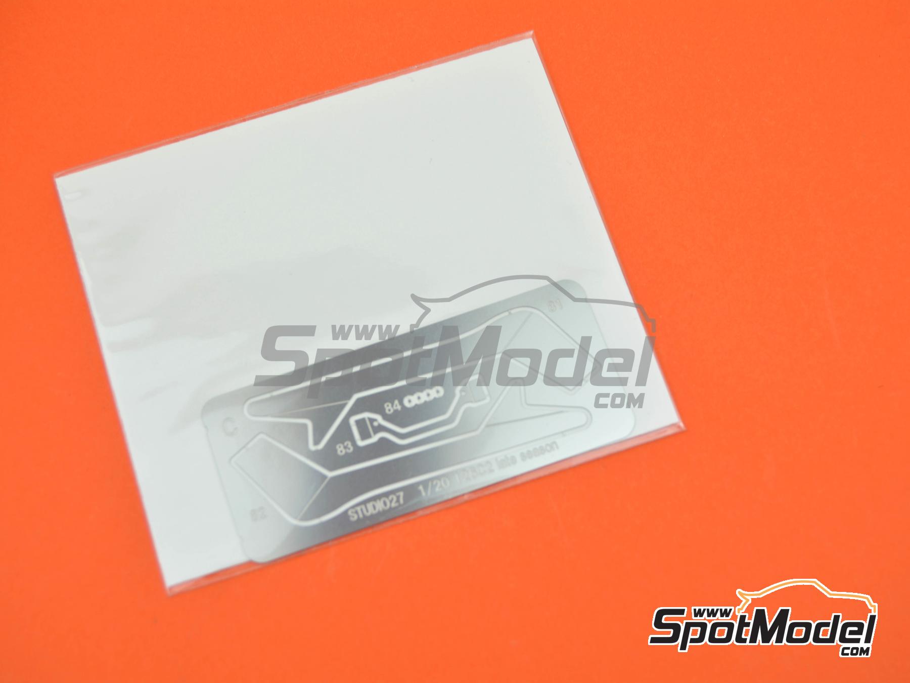 Image 18: Ferrari 126C2 Late Type Scuderia Ferrari SPA Team - German Formula 1 Grand Prix, Dutch Formula 1 Grand Prix, Italian Formula 1 Grand Prix 1982 | Transkit in 1/20 scale manufactured by Studio27 (ref.&nbsp;ST27-TK2065, also 4545310012245 and TK2065)