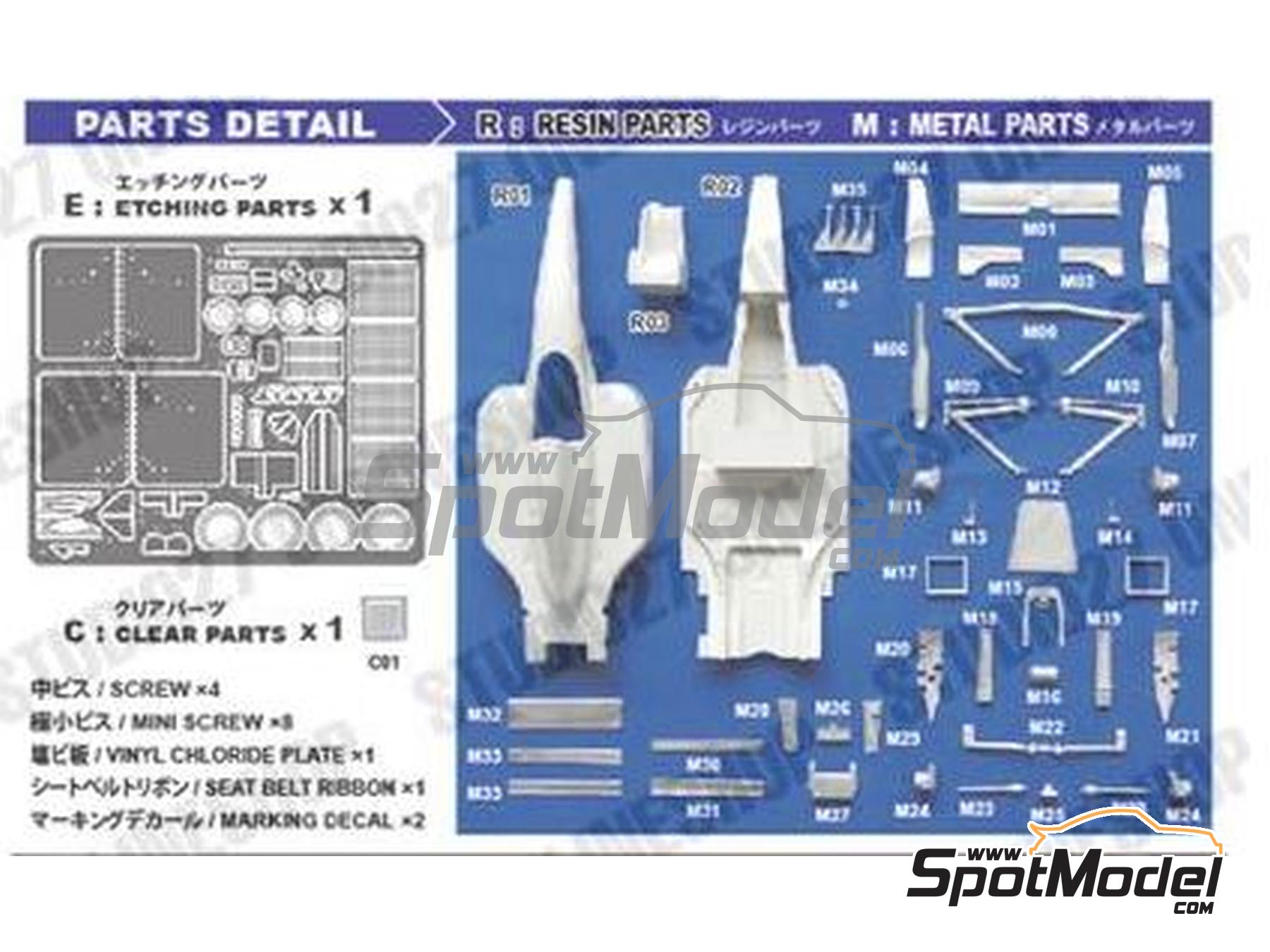 Image 6: Ferrari 643 Scuderia Ferrari Team sponsored by Pioneer - French Formula 1 Grand Prix 1991 | Transkit in 1/20 scale manufactured by Studio27 (ref.&nbsp;ST27-TK2076, also 4545310016472 and TK2076)