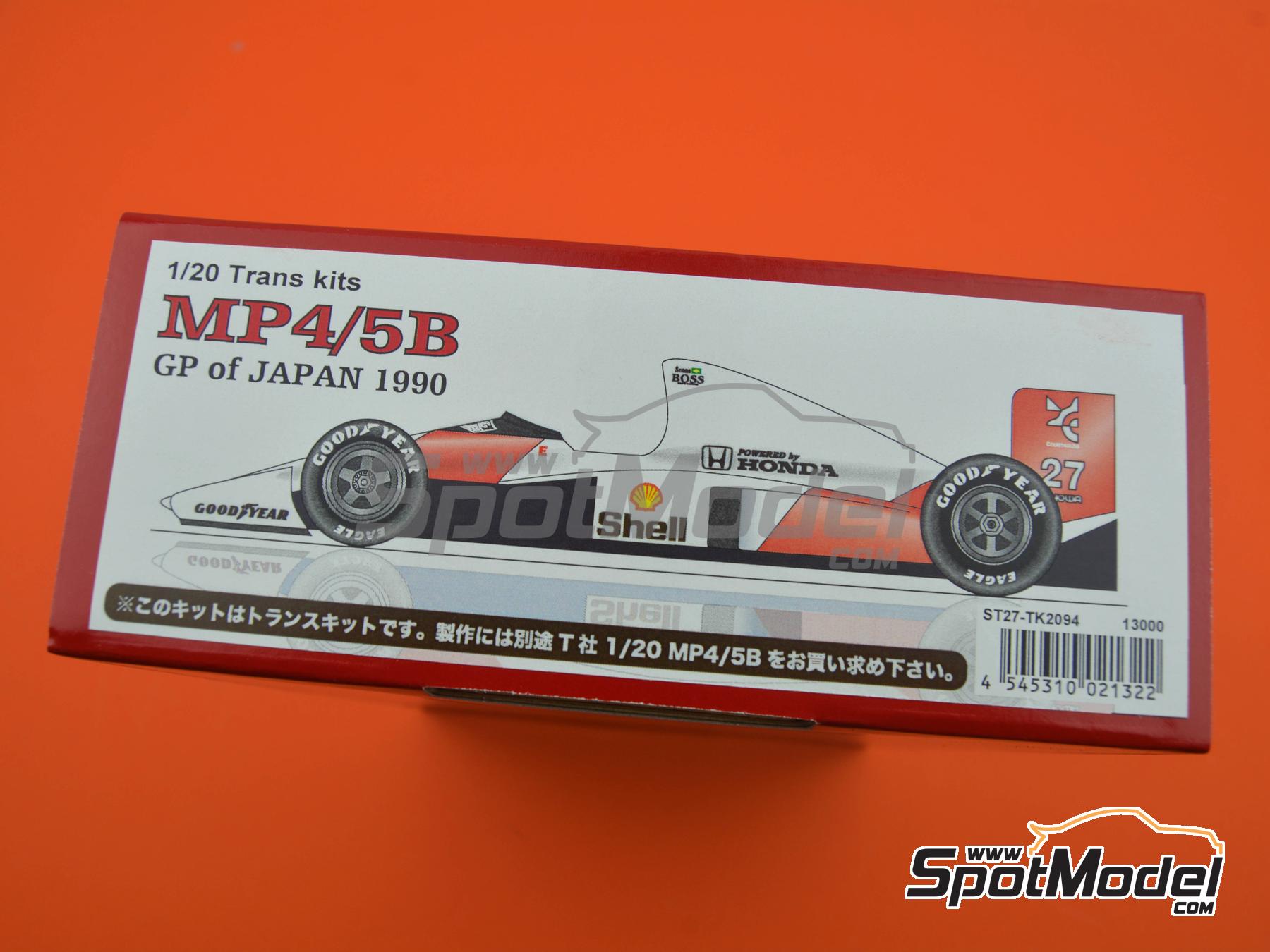 Studio27 TK2094: Transkit 1/20 scale - McLaren Honda MP4/5B Honda Marlboro  McLaren Team #27, 28 - Ayrton Senna da Silva (BR), Gerhard Berger (AT) -  Japanese Formula 1 Grand Prix 1990 -