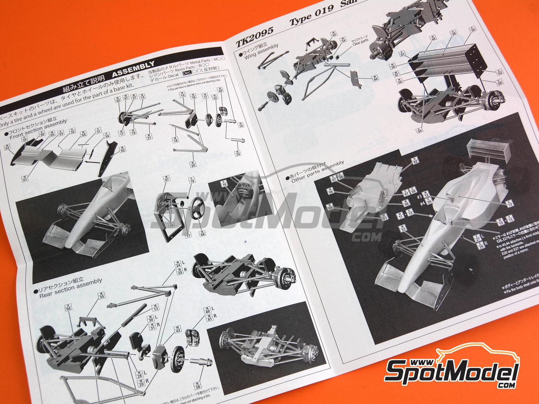 Image 3: Tyrrell Ford 019 patrocinado por PIAA, Epson - Gran Premio de F&oacute;rmula 1 de San Marino 1990 | Transkit en escala&nbsp;1/20 fabricado por Studio27 (ref.&nbsp;ST27-TK2095, tambien 4545310021780 y TK2095)