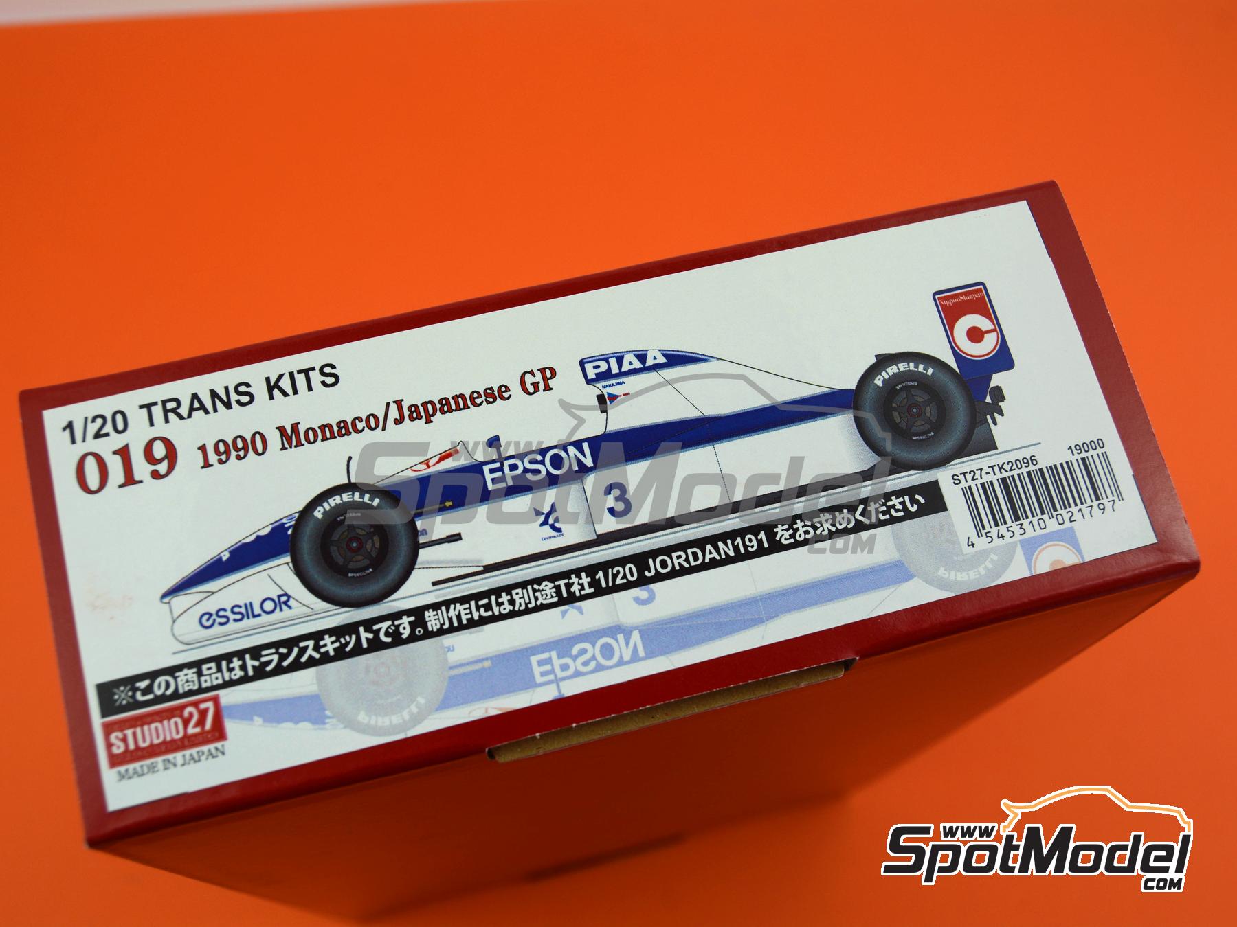 Studio27 TK2096: Transkit 1/20 scale - Tyrrell Ford 019 sponsored