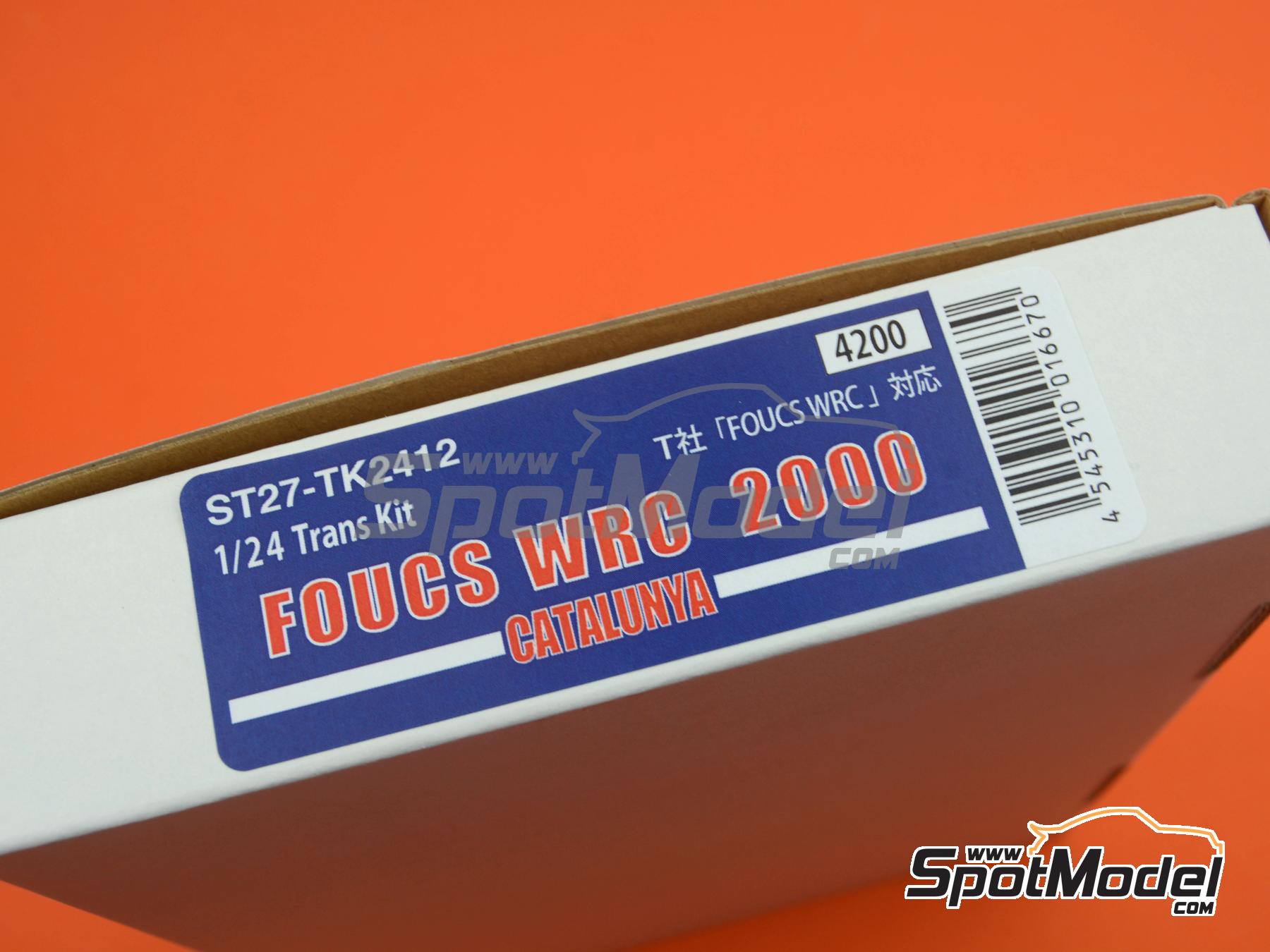 Image 5: Ford Focus WRC Equipo Ford Motor Co. Ltd patrocinado por Martini - Rallye Catalunya Costa Brava - Rally de Espa&ntilde;a 2000 | Decoraci&oacute;n en escala&nbsp;1/24 fabricado por Studio27 (ref.&nbsp;ST27-TK2412, tambien 4545310016670 y TK2412)