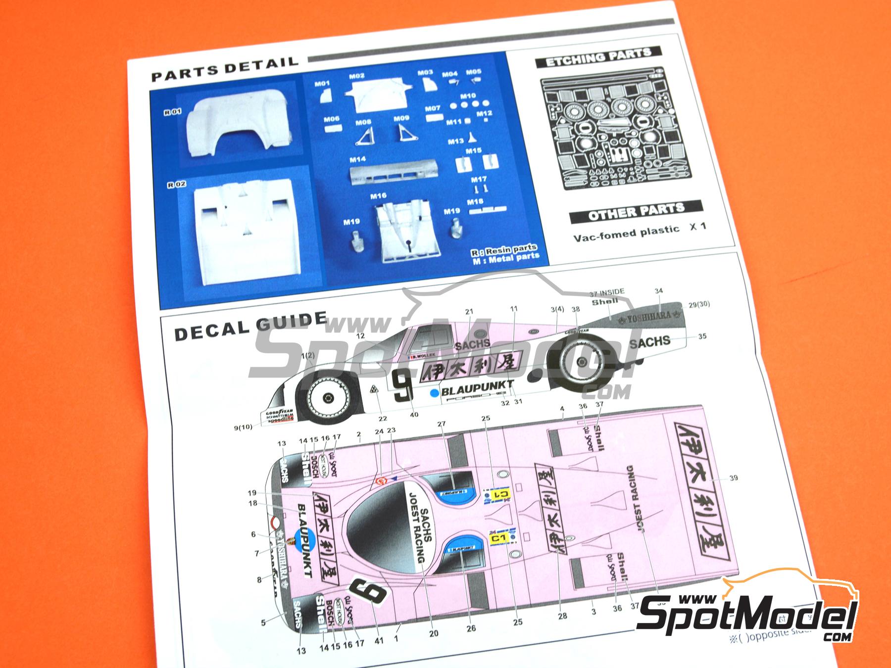 Voiture miniature Spark 1/43 Joest Porsche Racing 962C n°18 LM Test Day