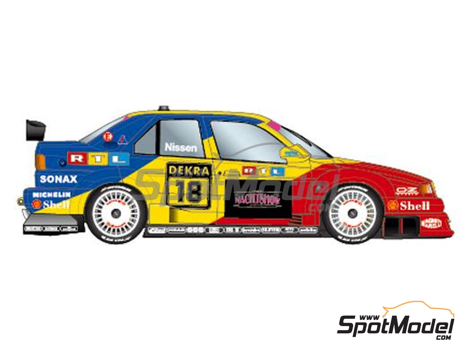 Alfa Romeo 155 V6 TI Schübel Engineering Team sponsored by RTL - DTM 1994.  Marking / livery in 1/24 scale manufactured by Studio27 (ref. ST27-TK2469,
