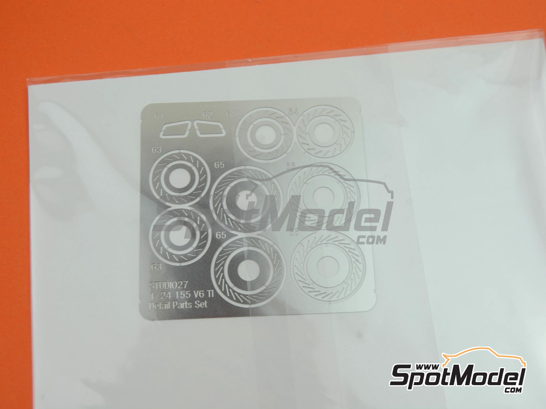 Image 19: Alfa Romeo 155 V6 TI Equipo Sch&uuml;bel Engineering patrocinado por RTL - DTM - Deutsche Tourenwagen Masters 1994 | Decoraci&oacute;n en escala&nbsp;1/24 fabricado por Studio27 (ref.&nbsp;ST27-TK2482, tambien 4545310021391 y TK2482)