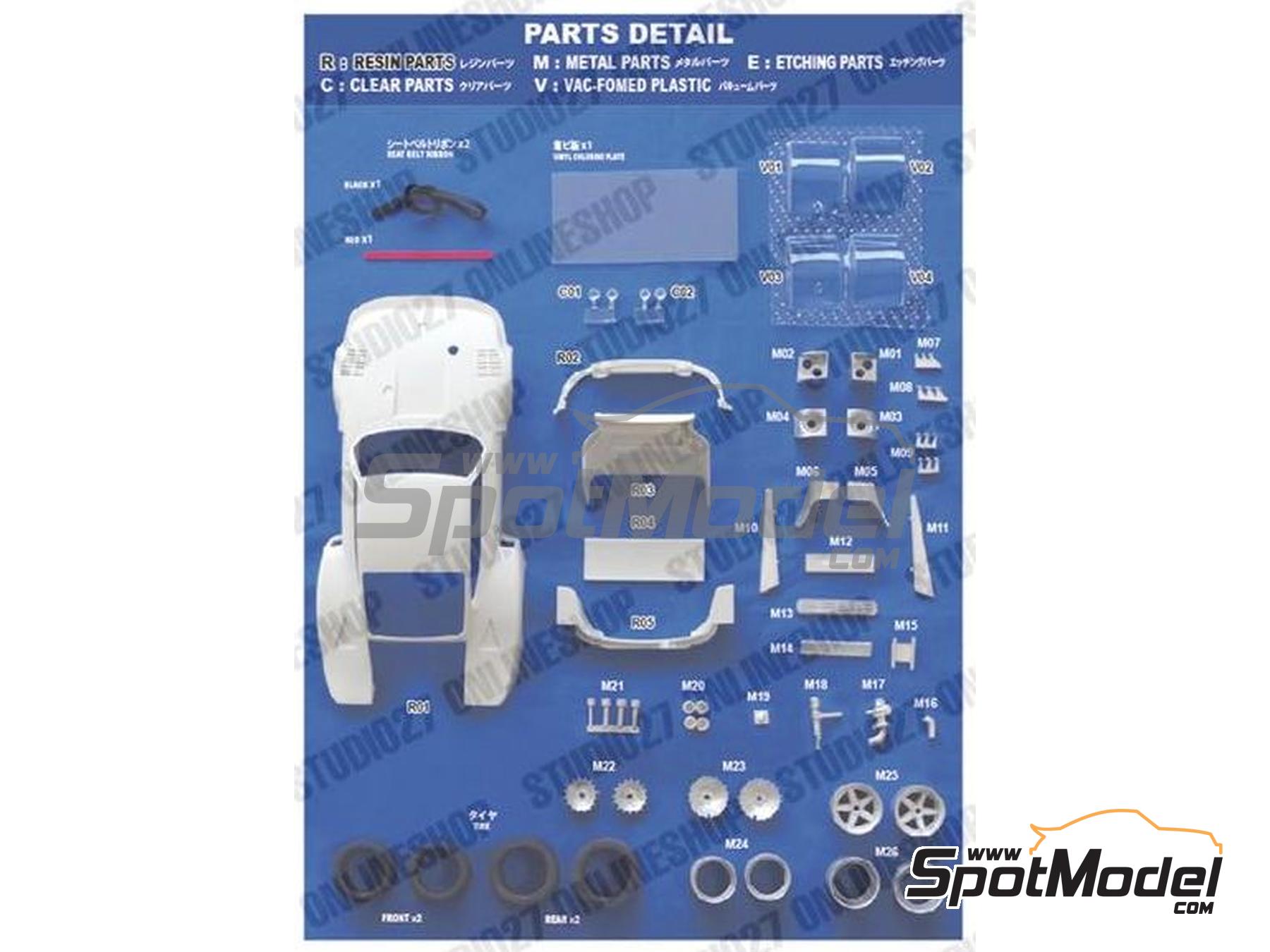 Image 3: Porsche 935 Equipo Martini Racing Porsche System - 24 Horas de Le Mans 1976 | Decoraci&oacute;n en escala&nbsp;1/24 fabricado por Studio27 (ref.&nbsp;ST27-TK2478, tambien 4545310021148 y TK2478)