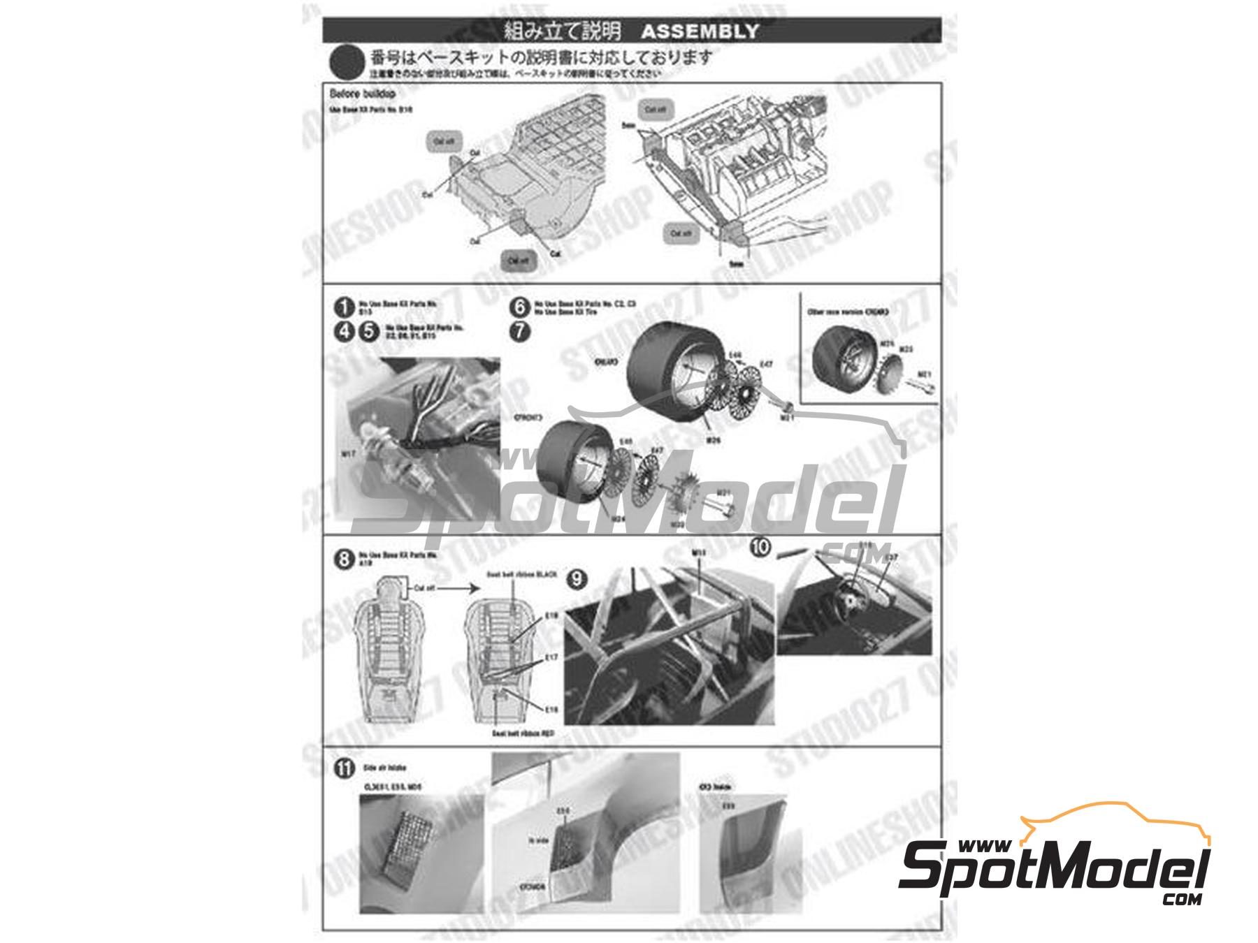Image 8: Porsche 935 Equipo Martini Racing Porsche System - 24 Horas de Le Mans 1976 | Decoraci&oacute;n en escala&nbsp;1/24 fabricado por Studio27 (ref.&nbsp;ST27-TK2478, tambien 4545310021148 y TK2478)