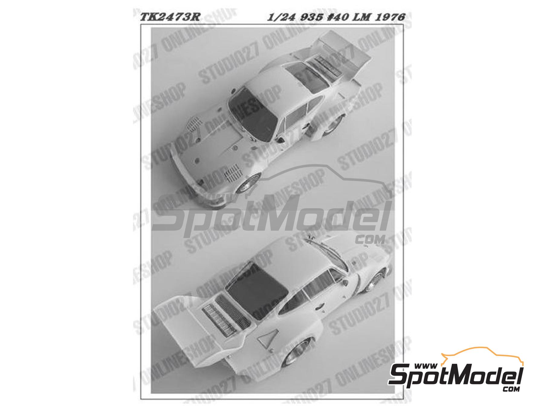 Image 10: Porsche 935 Equipo Martini Racing Porsche System - 24 Horas de Le Mans 1976 | Decoraci&oacute;n en escala&nbsp;1/24 fabricado por Studio27 (ref.&nbsp;ST27-TK2478, tambien 4545310021148 y TK2478)