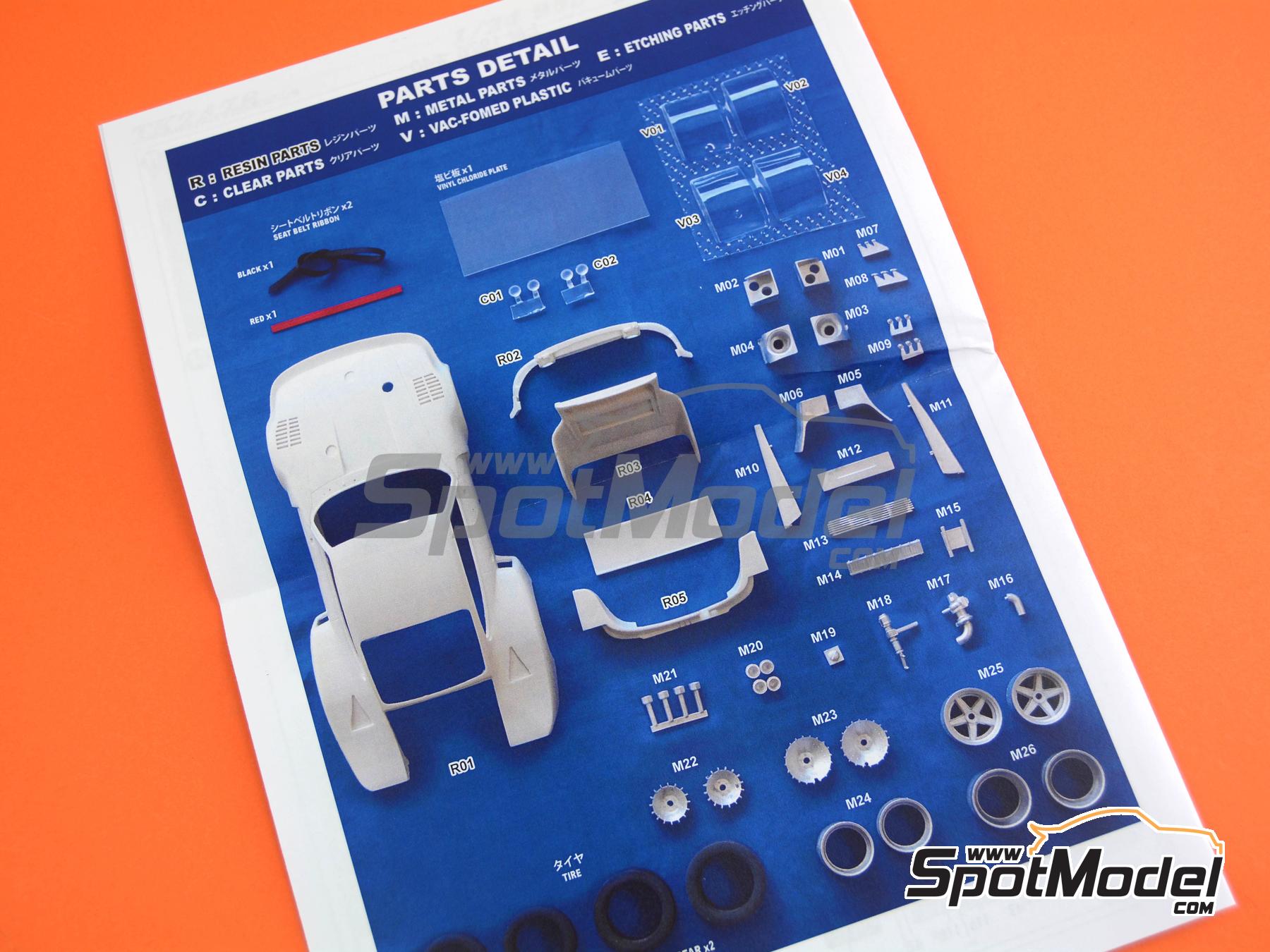 Image 18: Porsche 935 Equipo Martini Racing Porsche System - 24 Horas de Le Mans 1976 | Decoraci&oacute;n en escala&nbsp;1/24 fabricado por Studio27 (ref.&nbsp;ST27-TK2478, tambien 4545310021148 y TK2478)